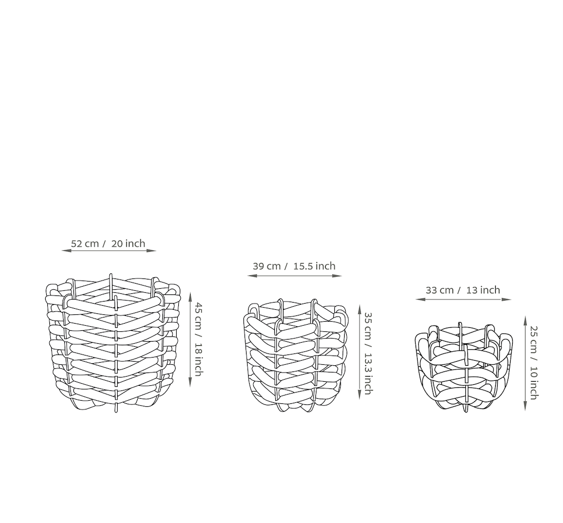 Medium Hull Basket - Burnt Orange - image 4