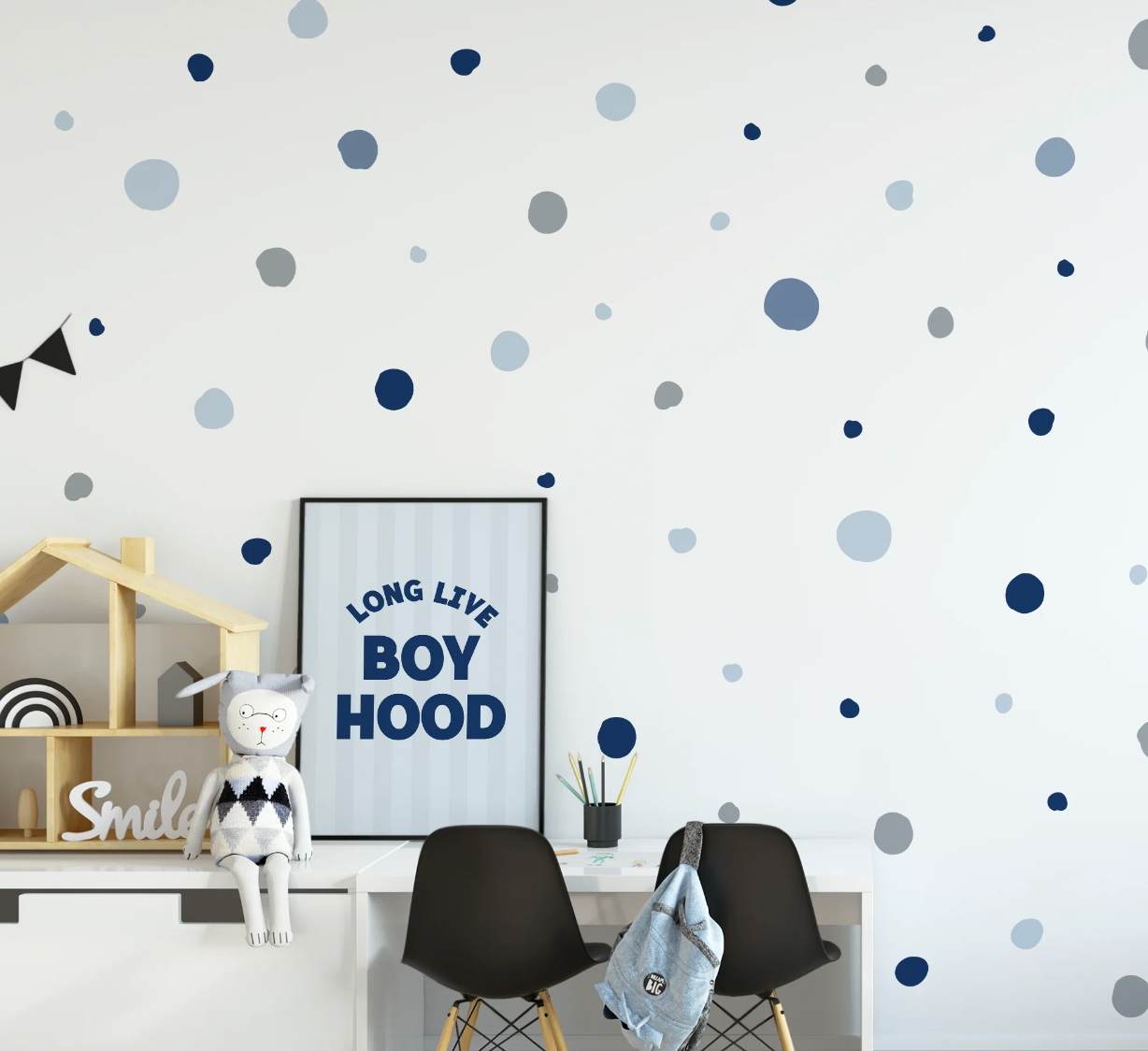 Peel and Stick Polka Dot Wall Decals - image 5
