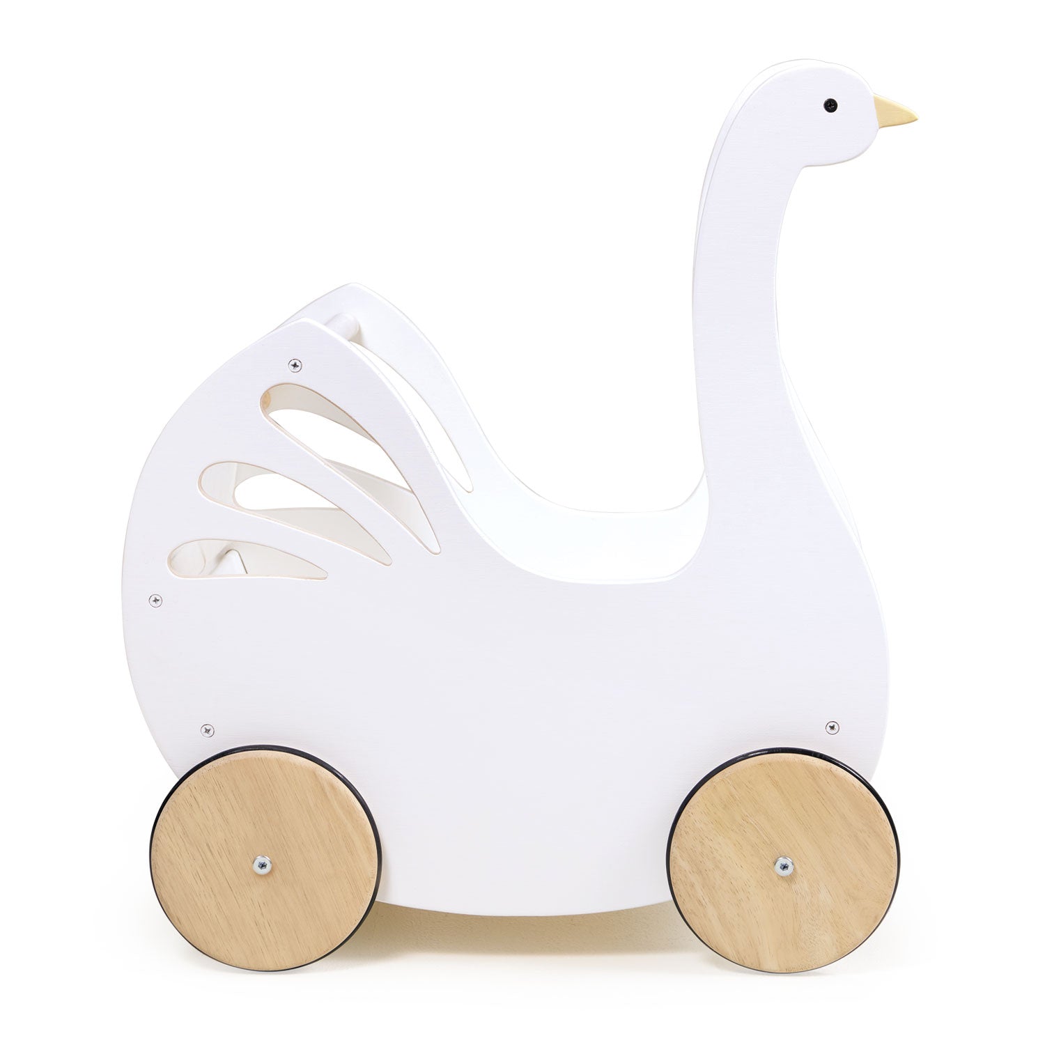 Wooden Swan Doll Stroller - image 4