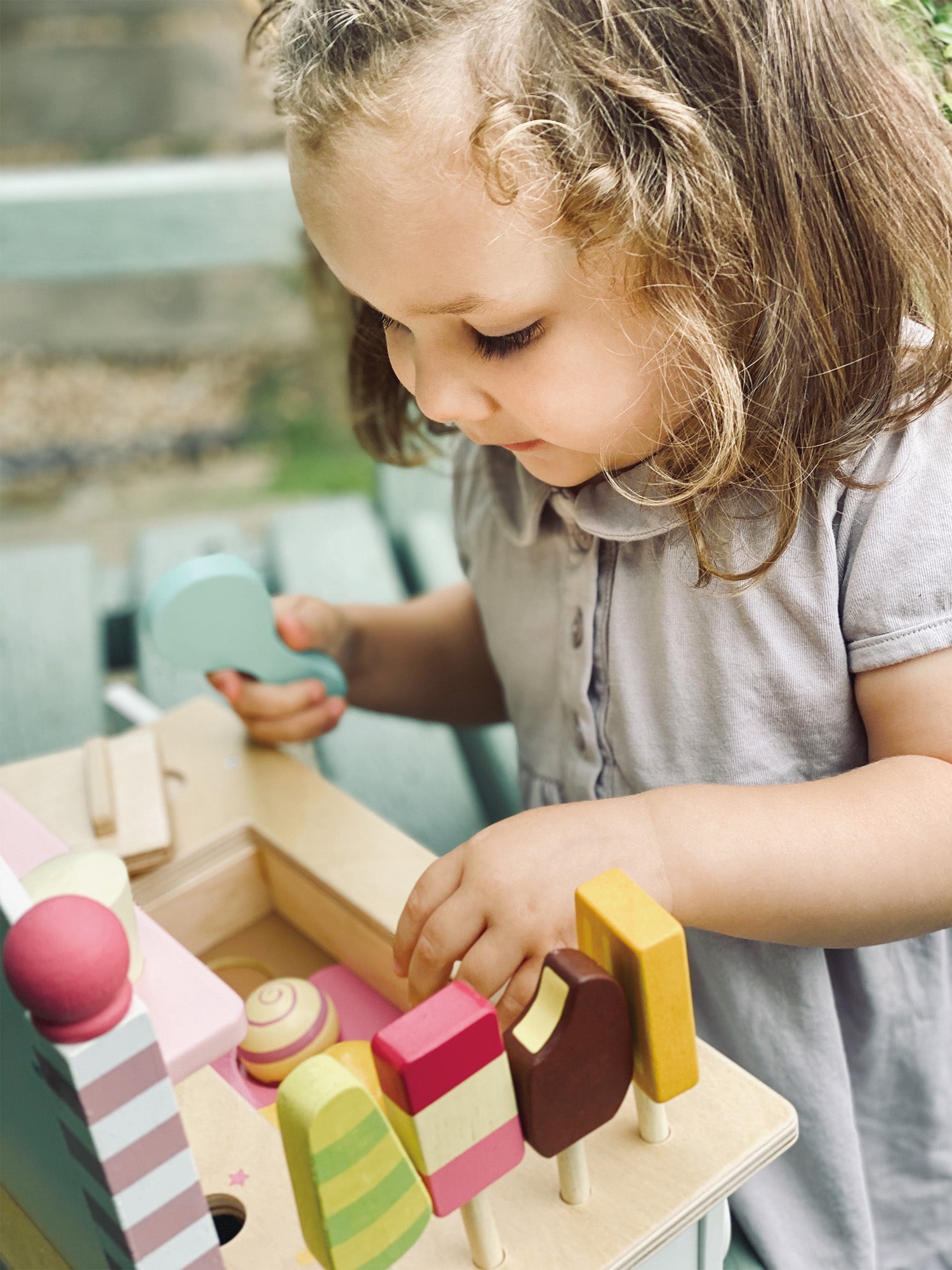 Wooden Mini Ice Cream Cart - image 6