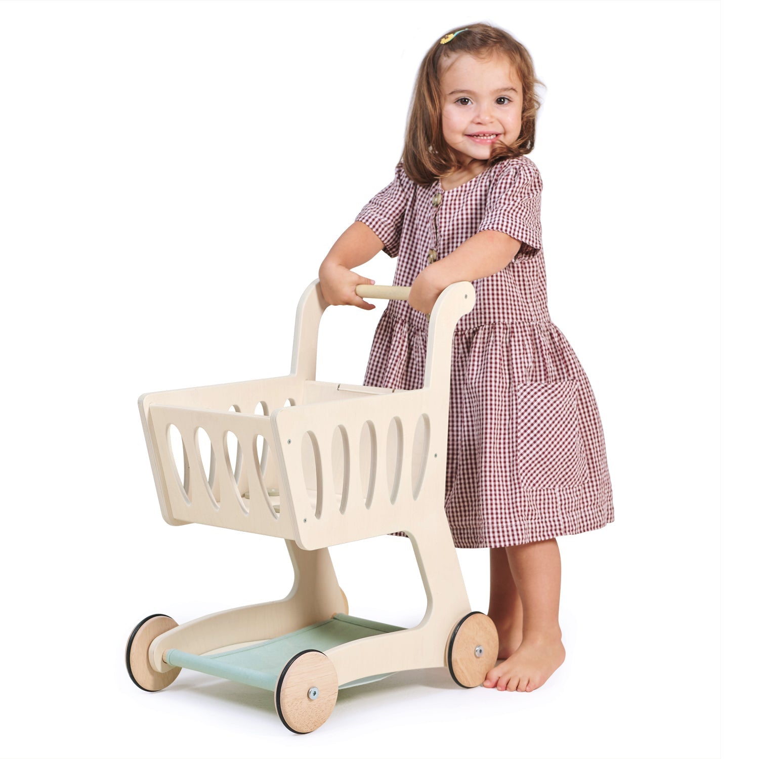 Wooden Pretend Play Shopping Cart - image 3