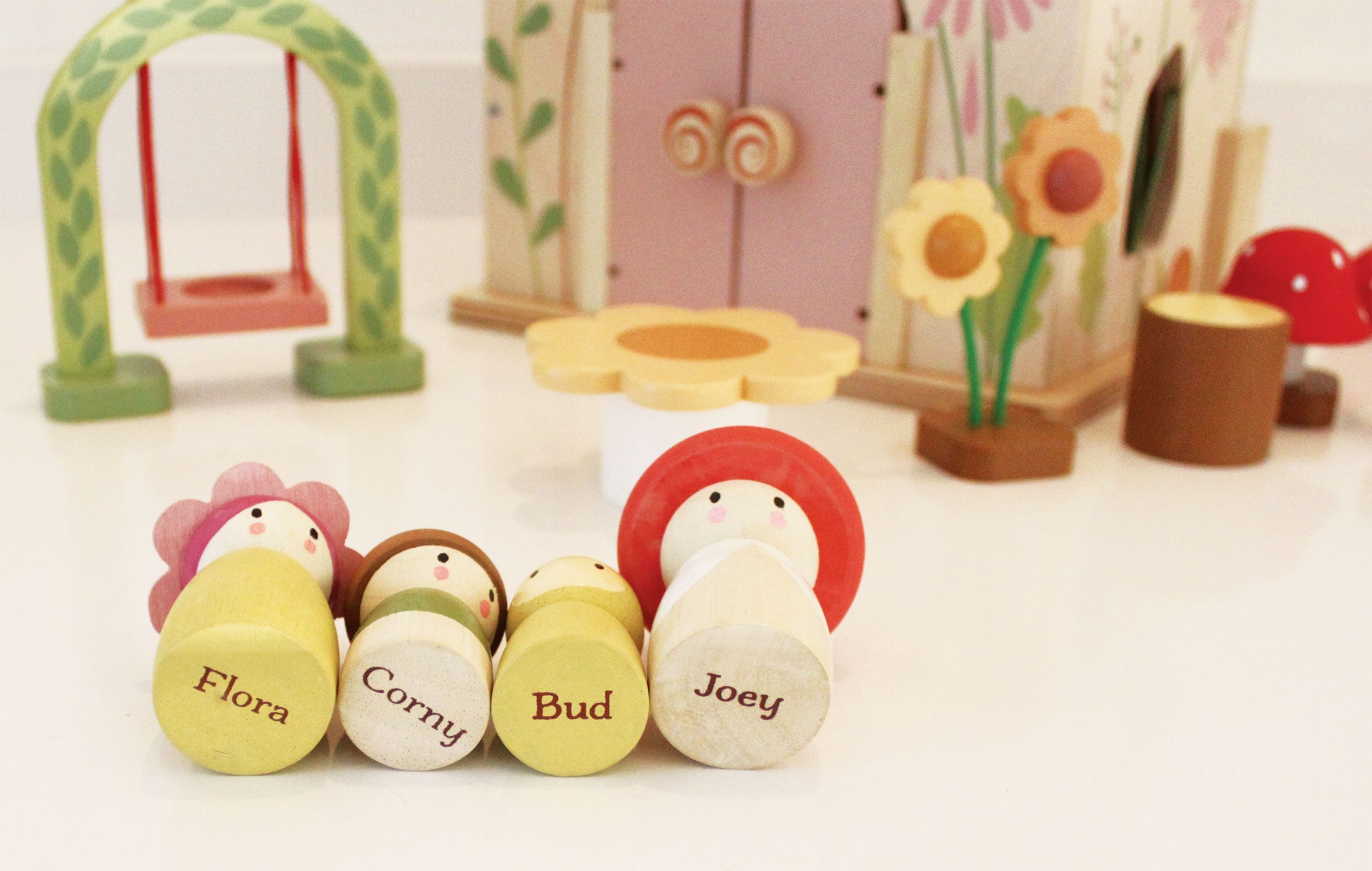 Rosewood Wooden Mini Doll House - image 6