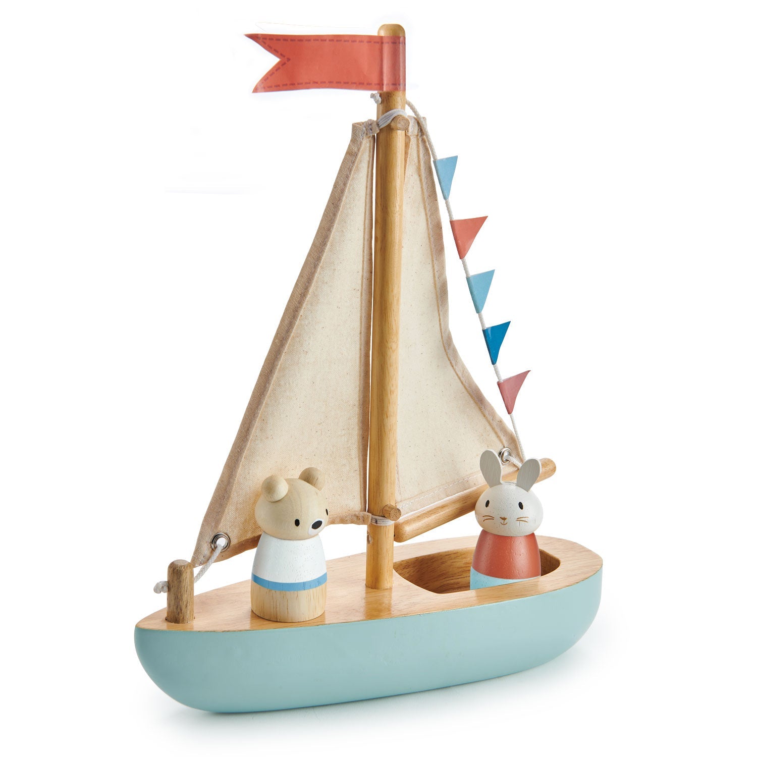 Wooden Sail Boat Toy - image 3