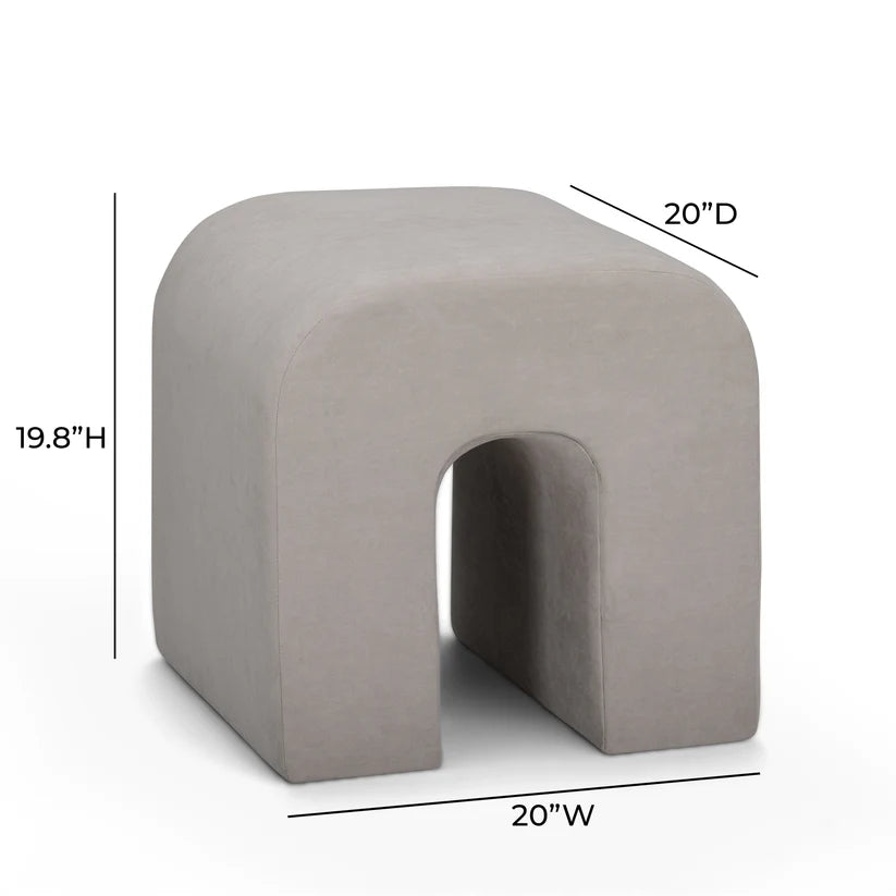 Desi Performance Velvet Ottoman - image 6