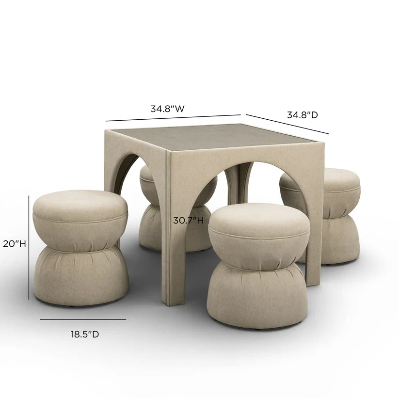 Tomlin Chenille Game Table Set - image 5