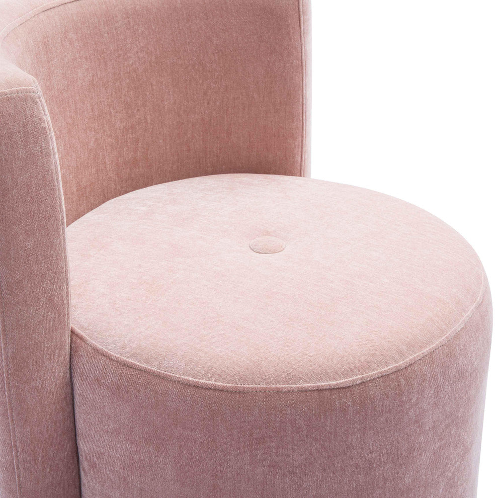 Alyssa Velvet Rolling Desk Chair - image 3