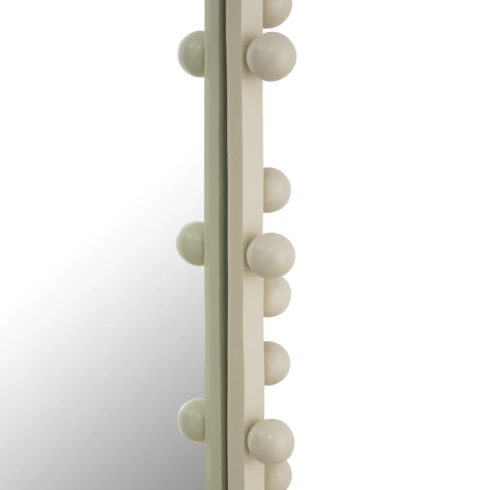 Bubbles Oval Wall Mirror - White - image 4