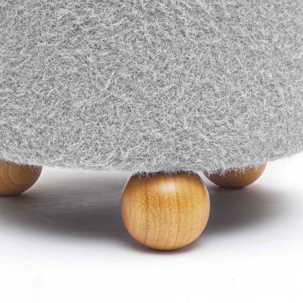 Jaine Faux Mohair Stool - image 3