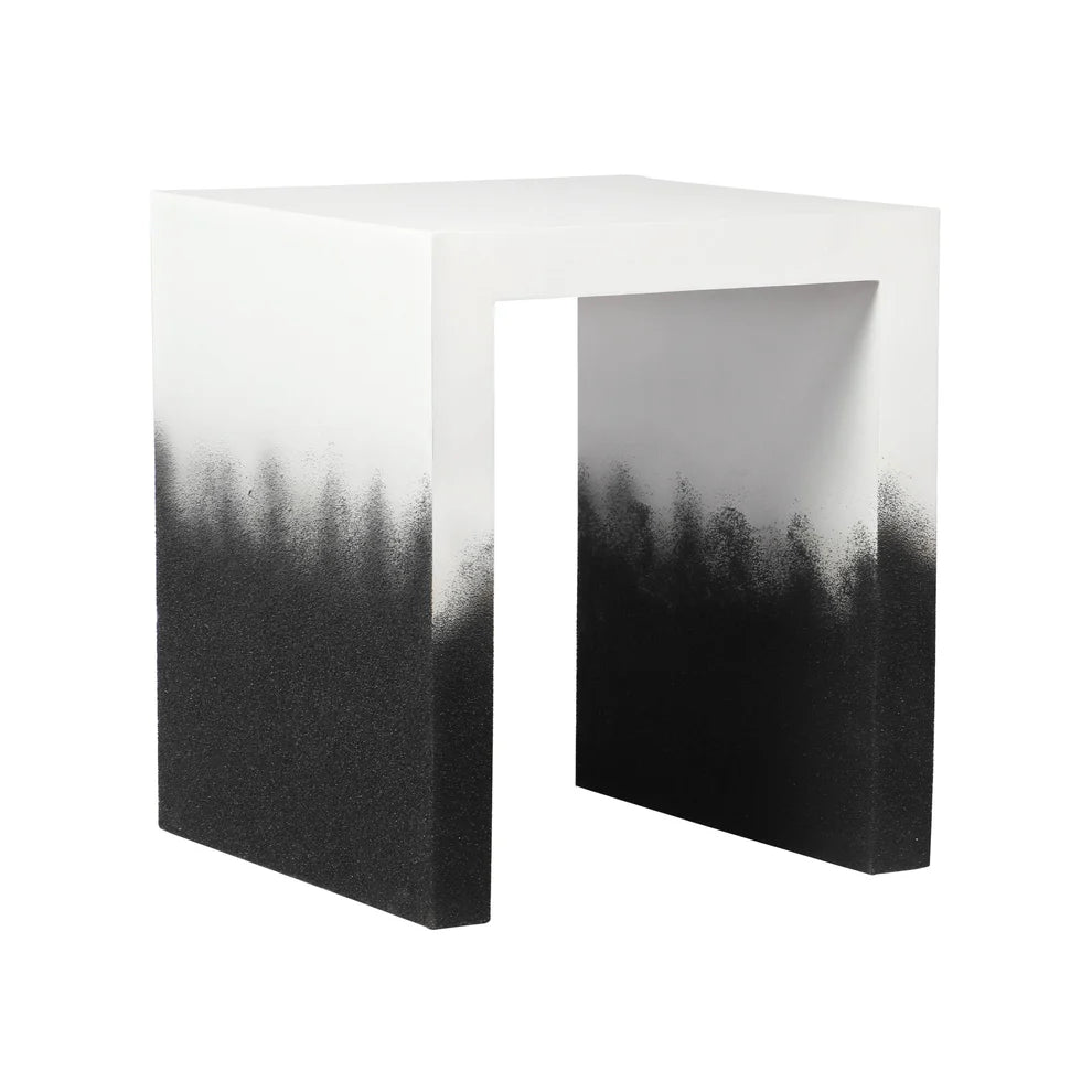 Matra End Table - Black & White