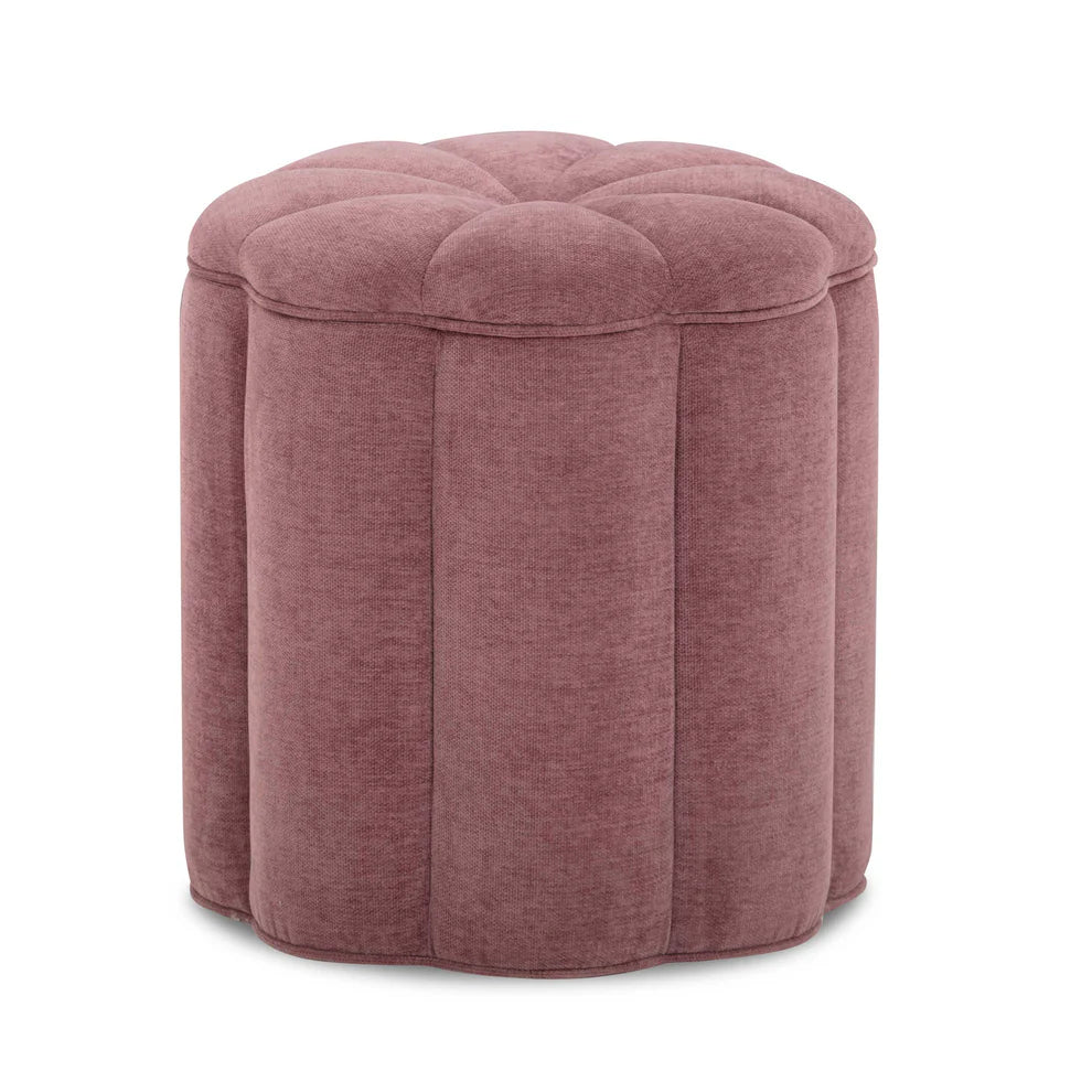 Fleur Velvet Storage Ottoman - Mauve - image 3