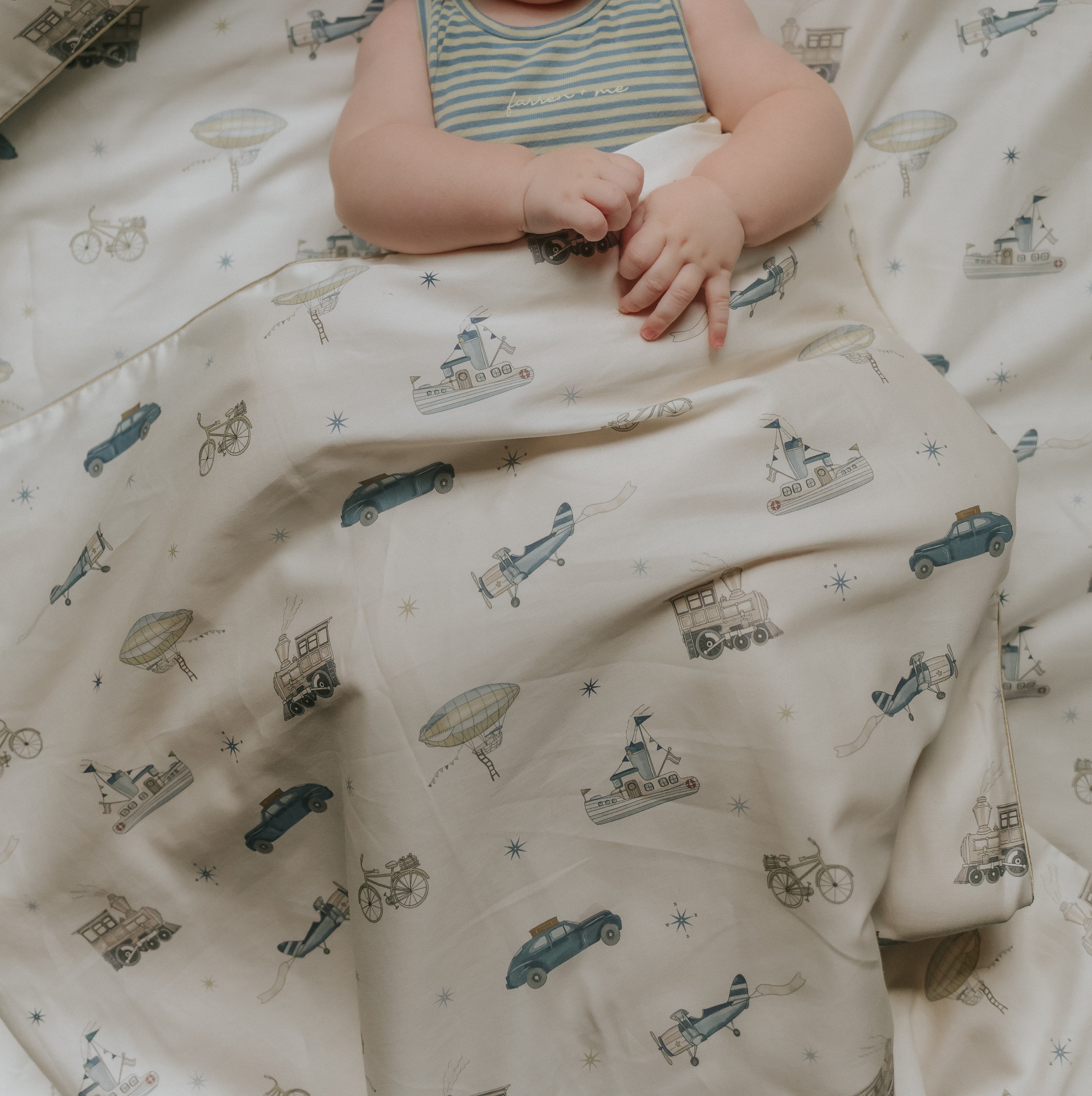 Transit Treasures Toddler Duvet - Blue - image 6