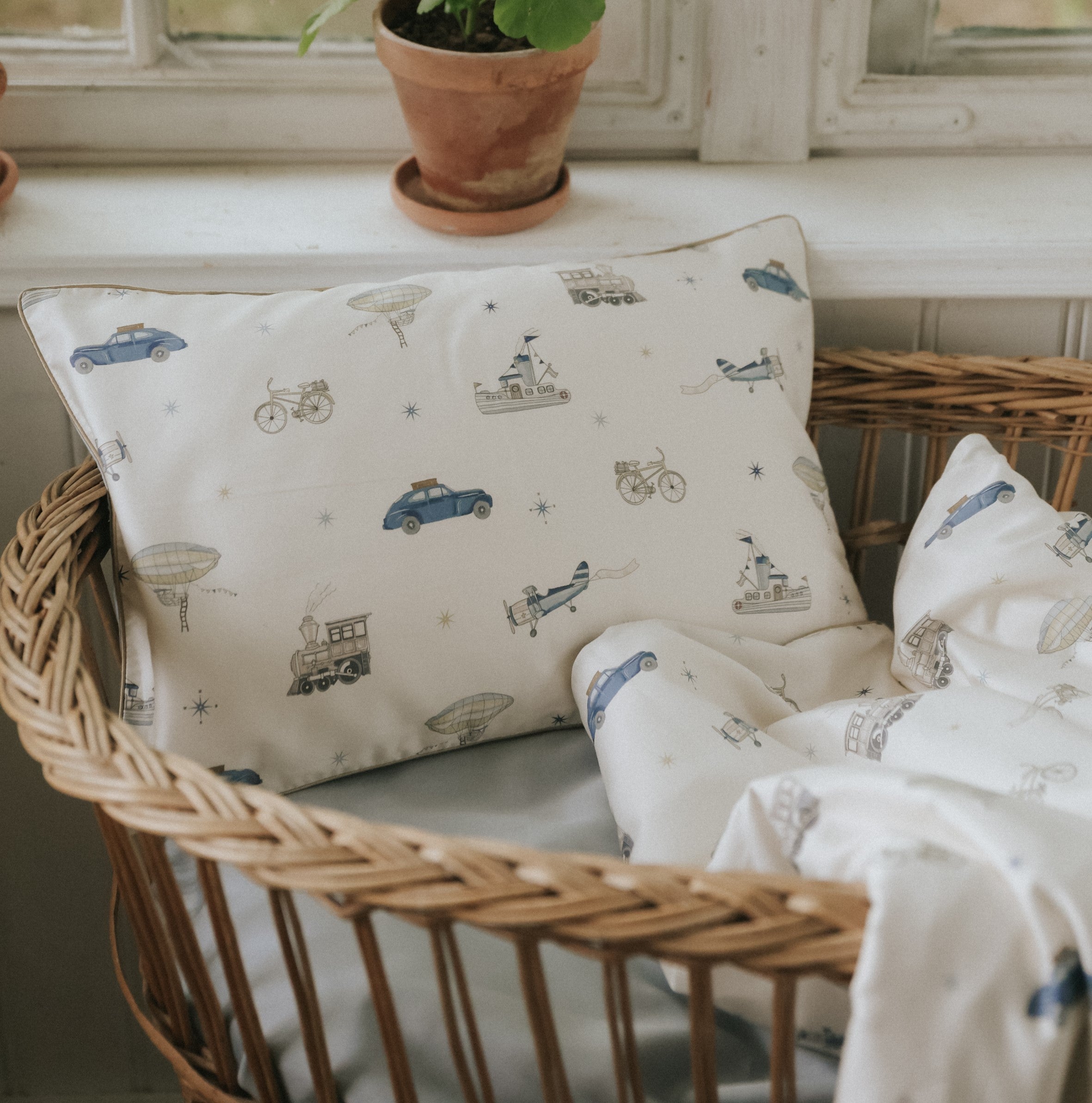Transit Treasures Toddler Pillow - Blue - image 4