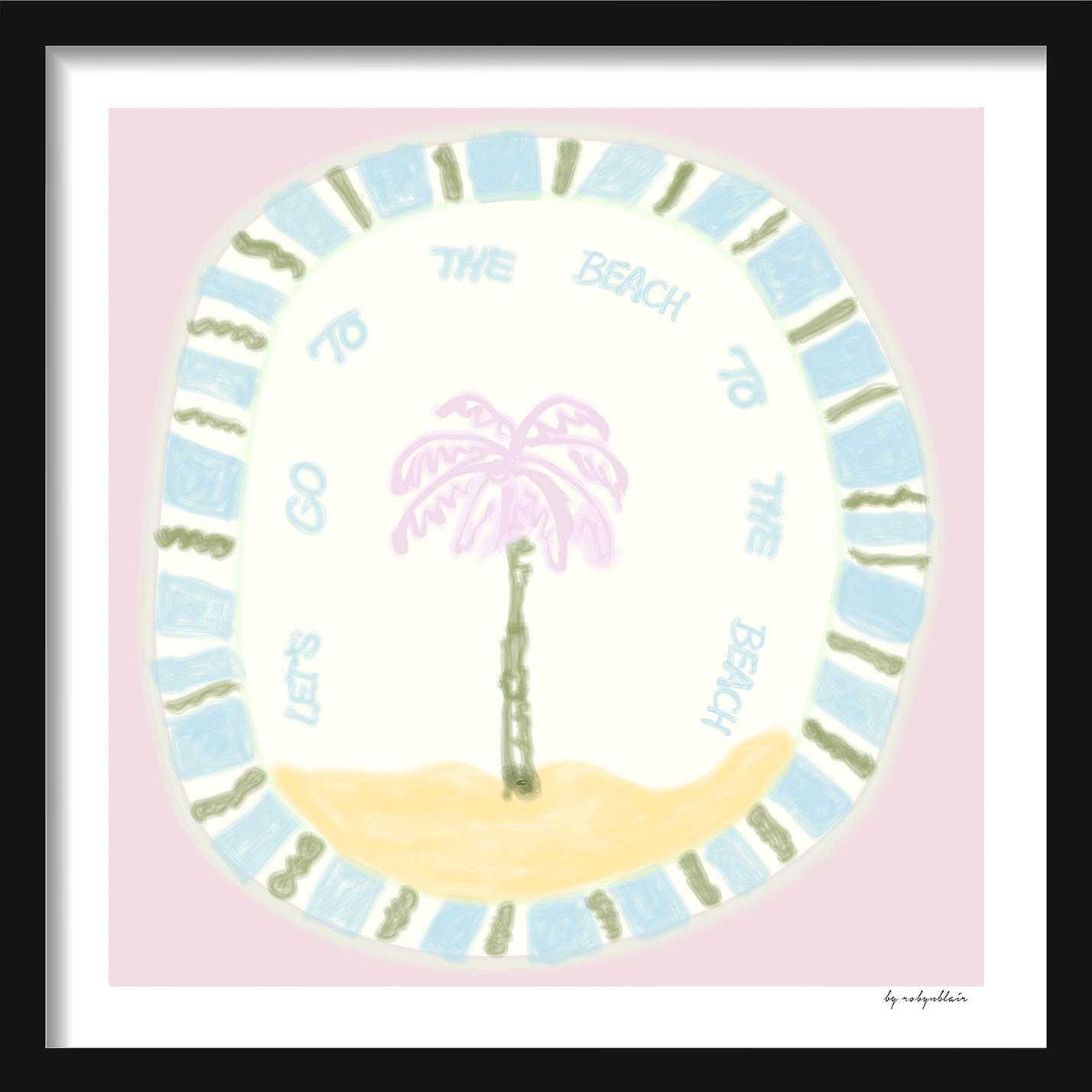 To The Beach - Pink Fine Art Print - image 3
