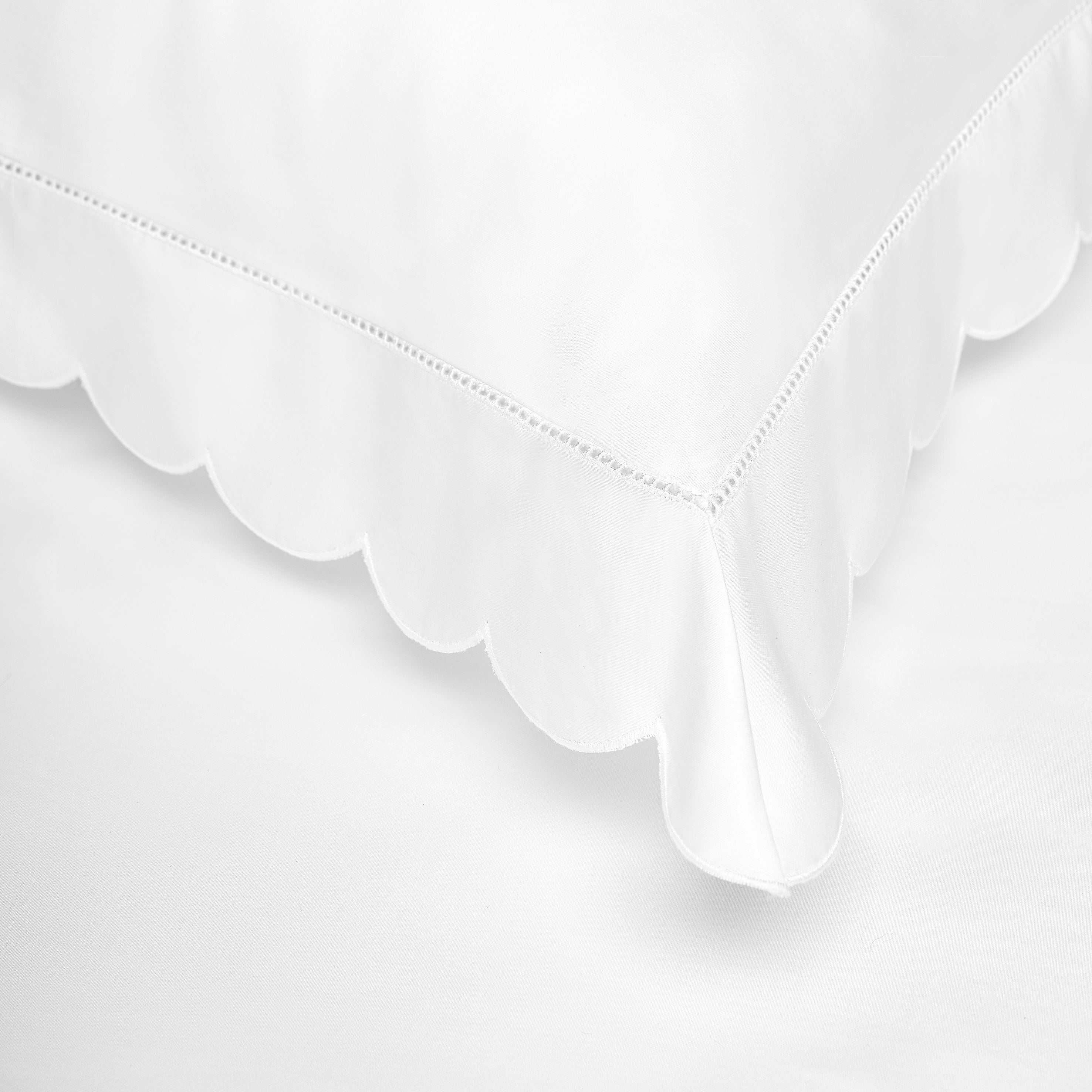 Scalloped Starlight Standard Pillowcase Set - White - image 3