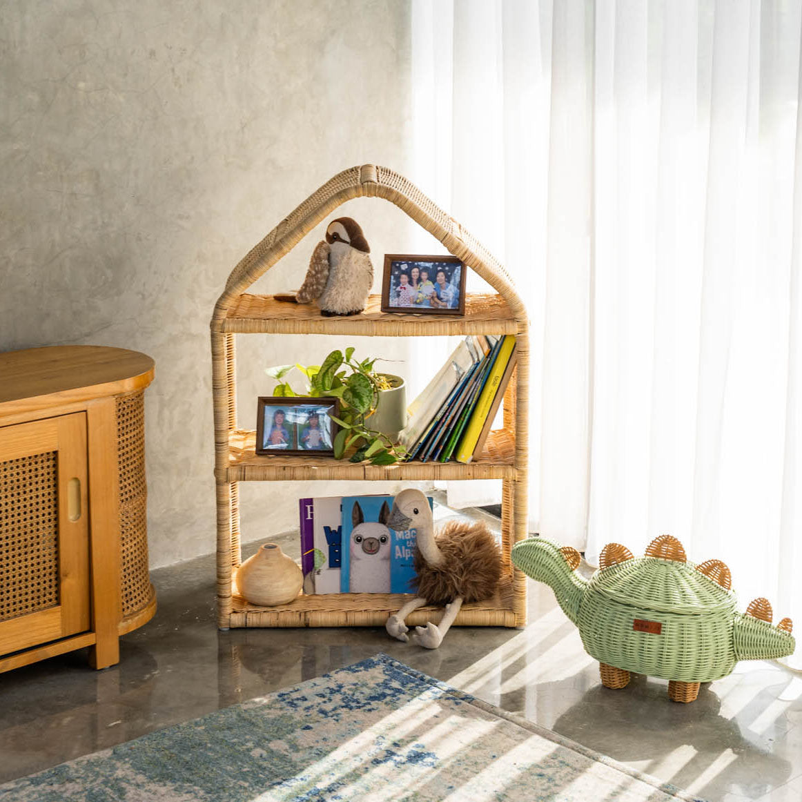 Rattan House Shelf