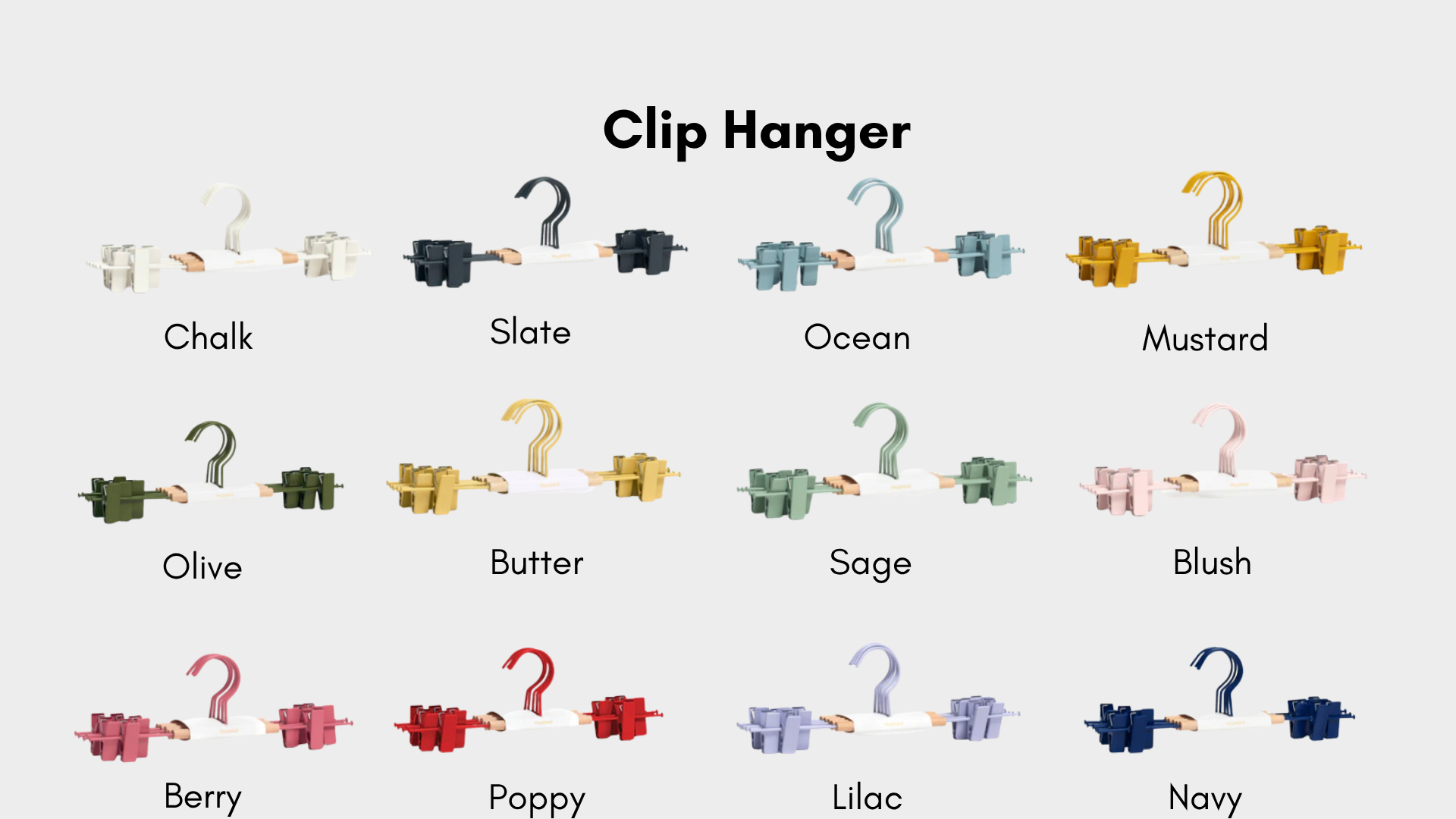 Secure Colored Hangers - Adults and Kids Packs