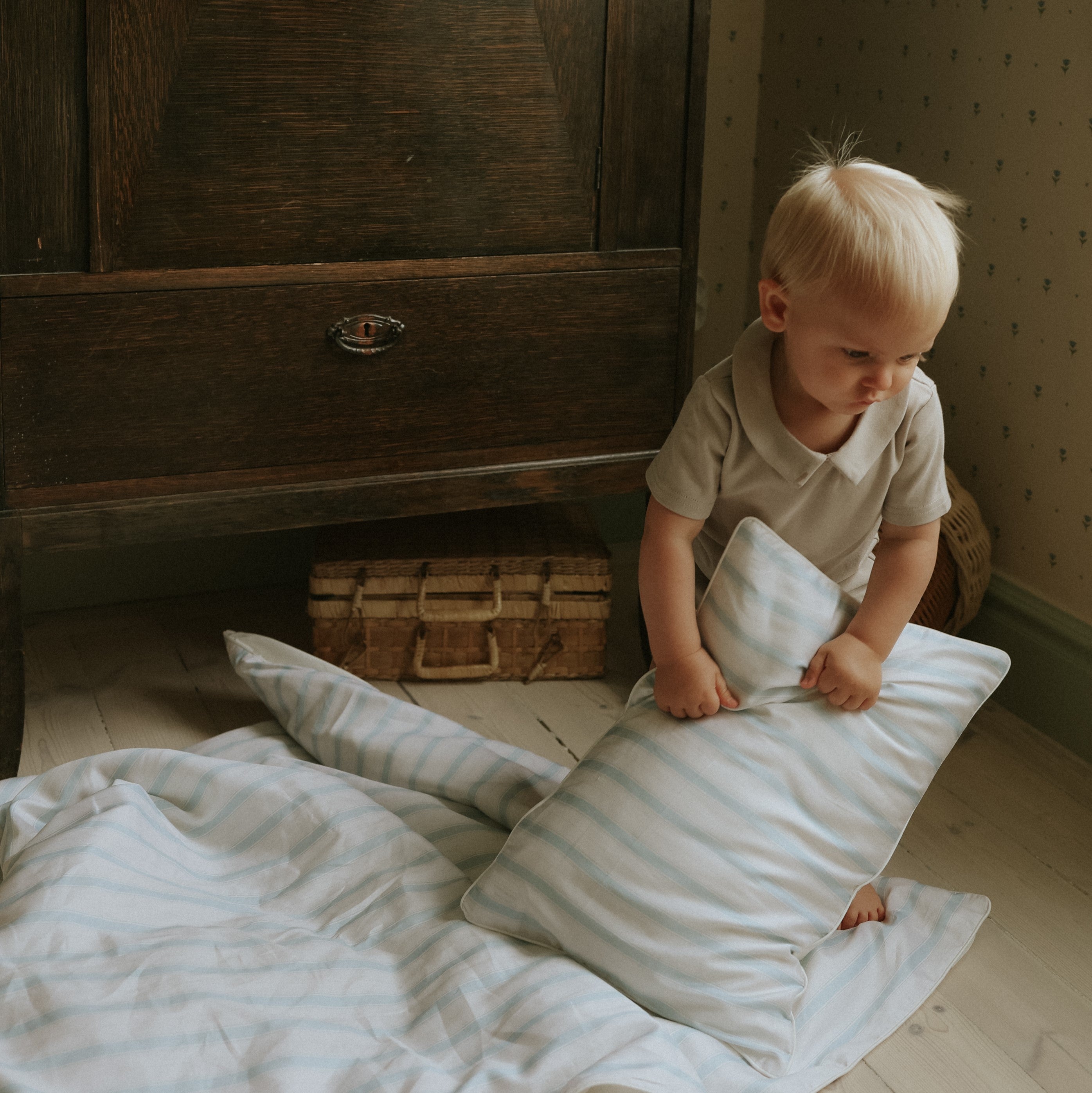 Seaside Stripes Toddler Pillow - Ocean - image 8