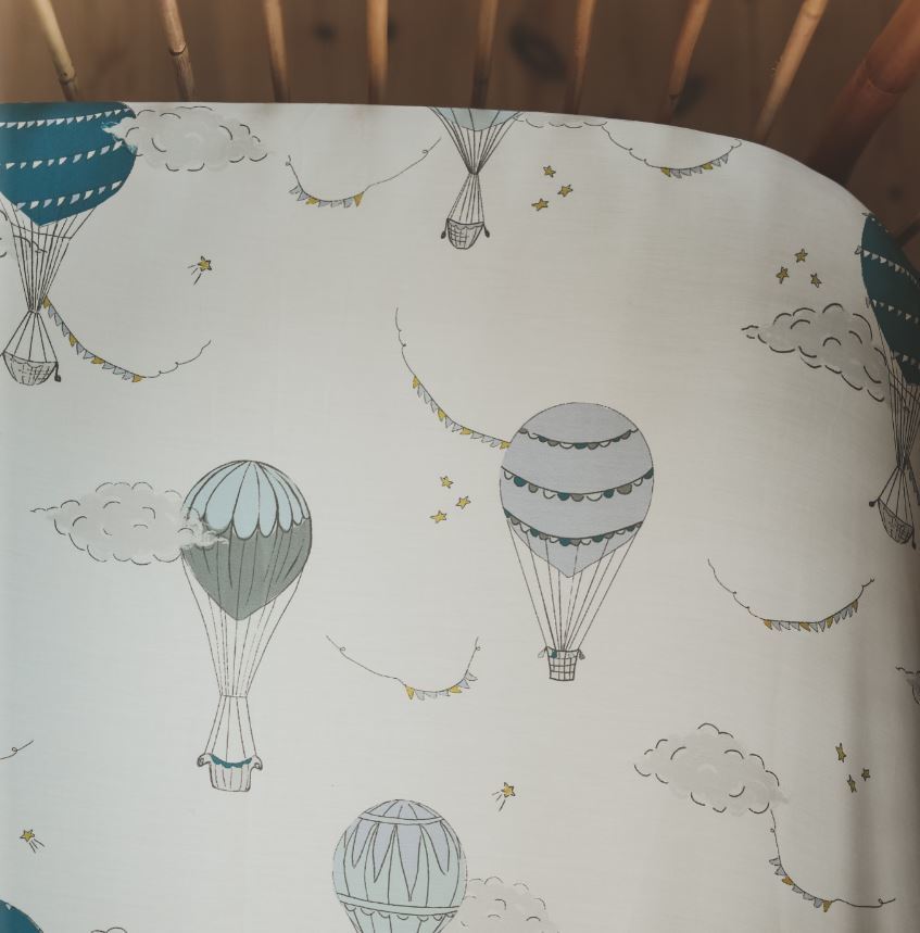 Touch The Sky Crib Sheet - Blue - image 6
