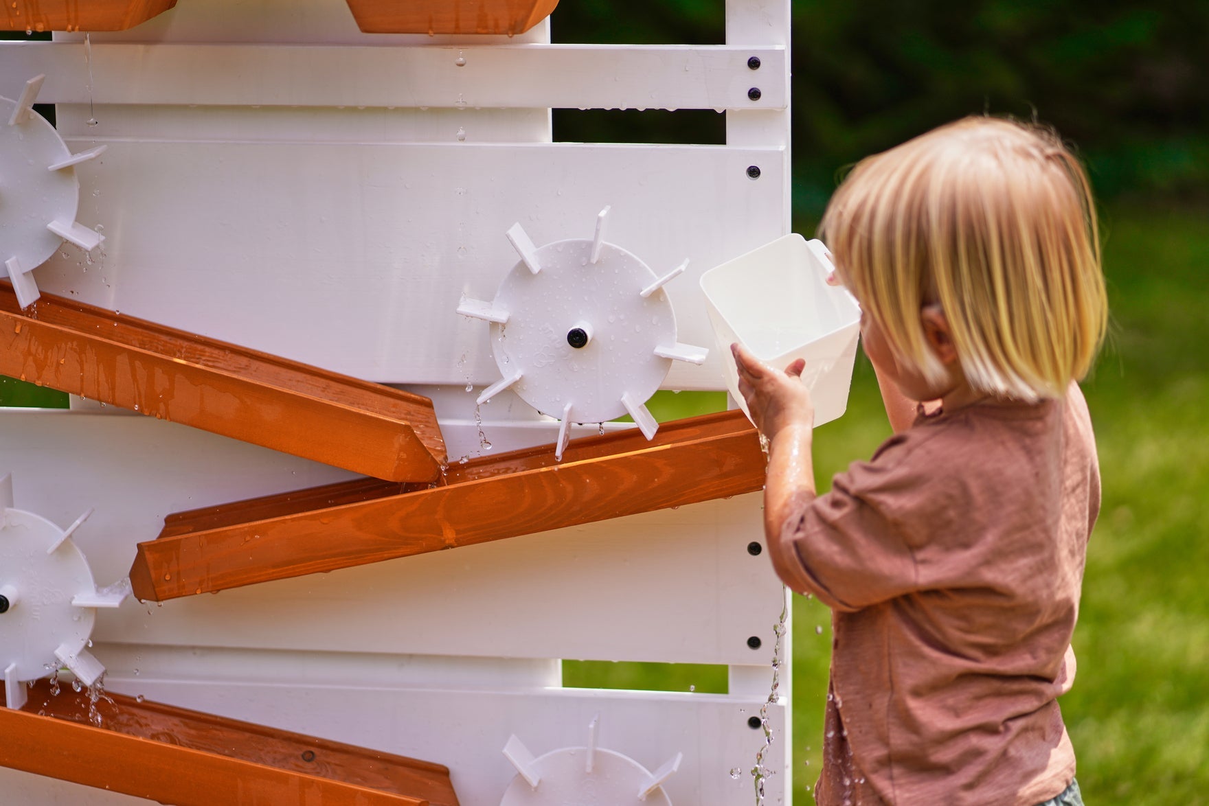 Outdoor Wooden Water Table - image 9