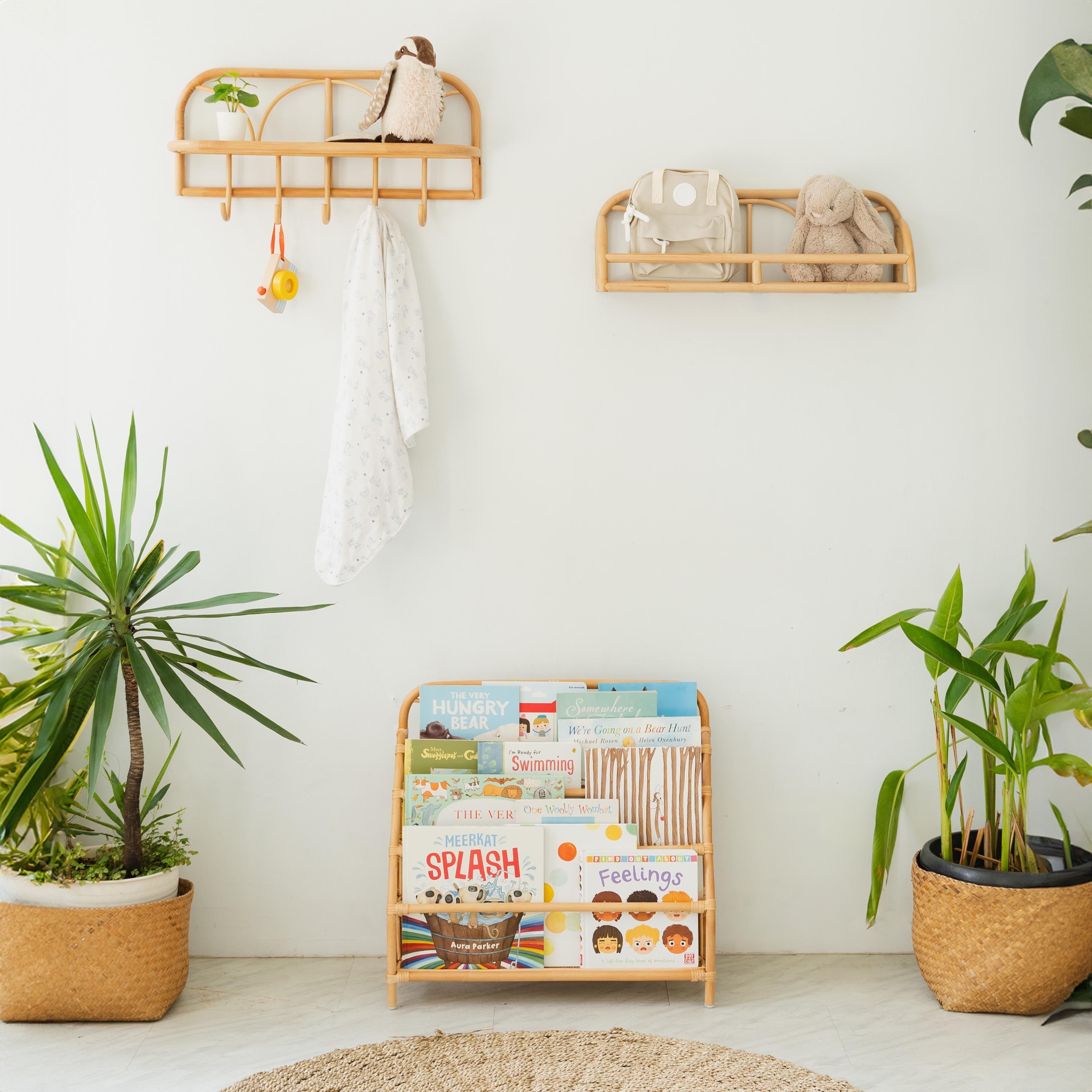 Kids Rattan Montessori Bookshelf - image 3