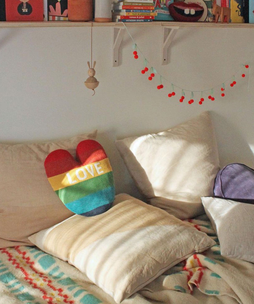 Rainbow Heart Pillow - image 3