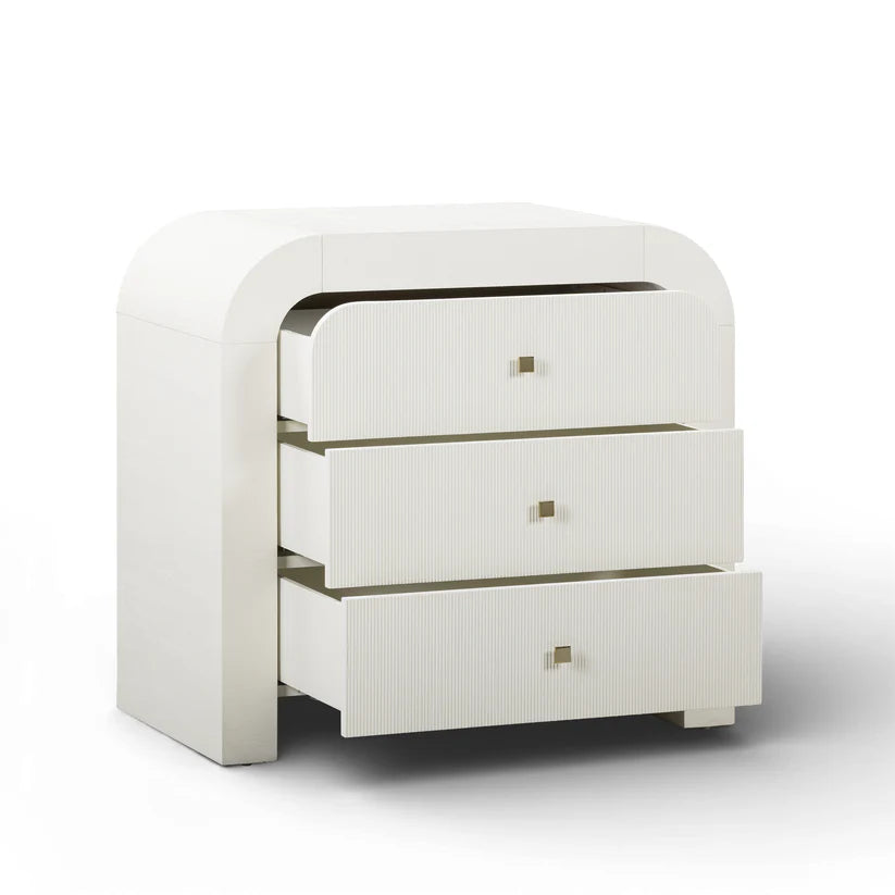 Hump Arched 3-Drawer Bedside Chest - image 4