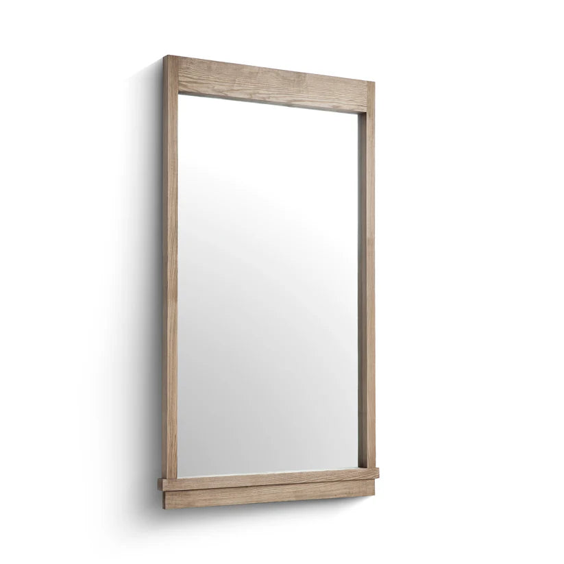 Aimee Solid Brushed Ash Floor Mirror