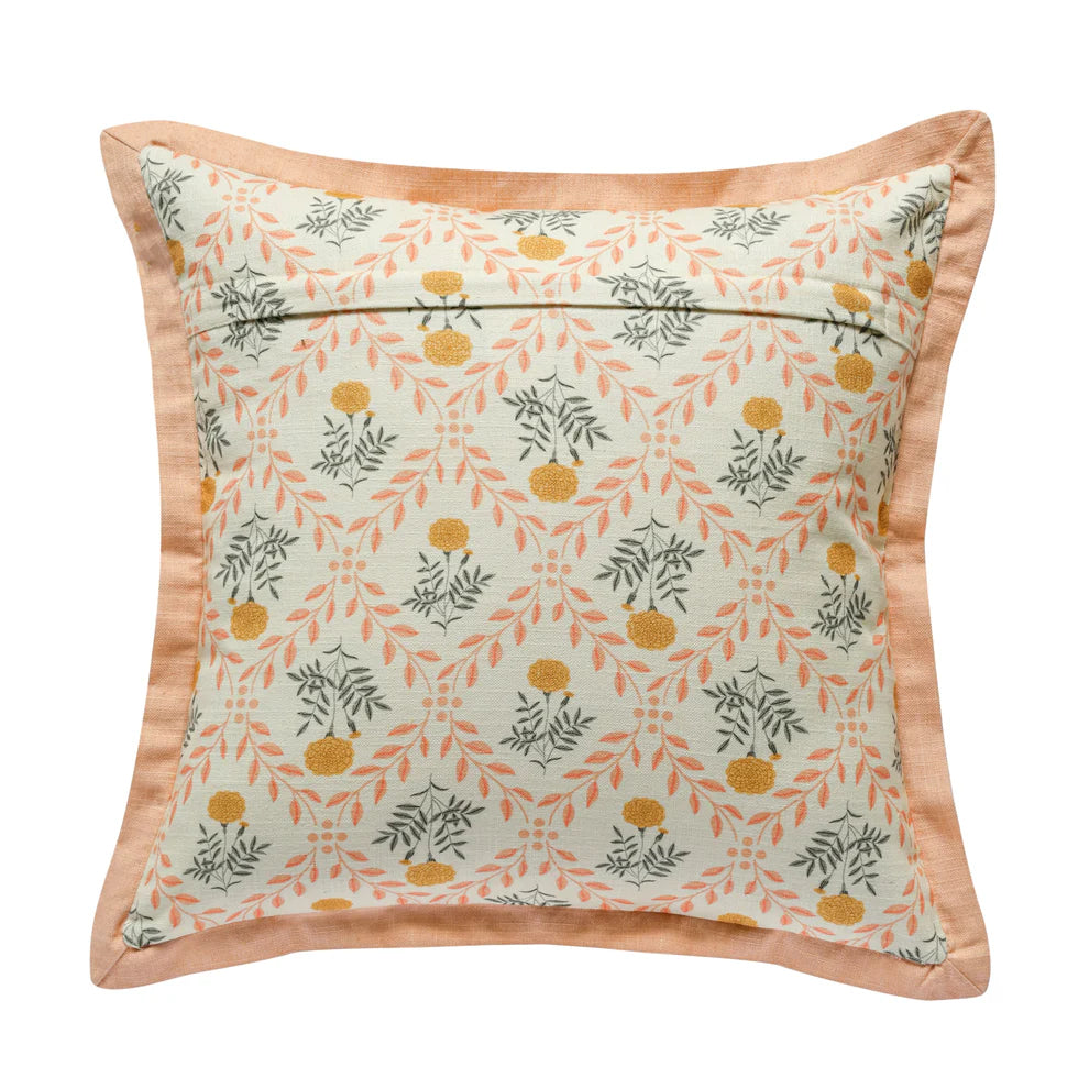 Dolce Blush Pink Natural Cotton Throw Pillow - image 3