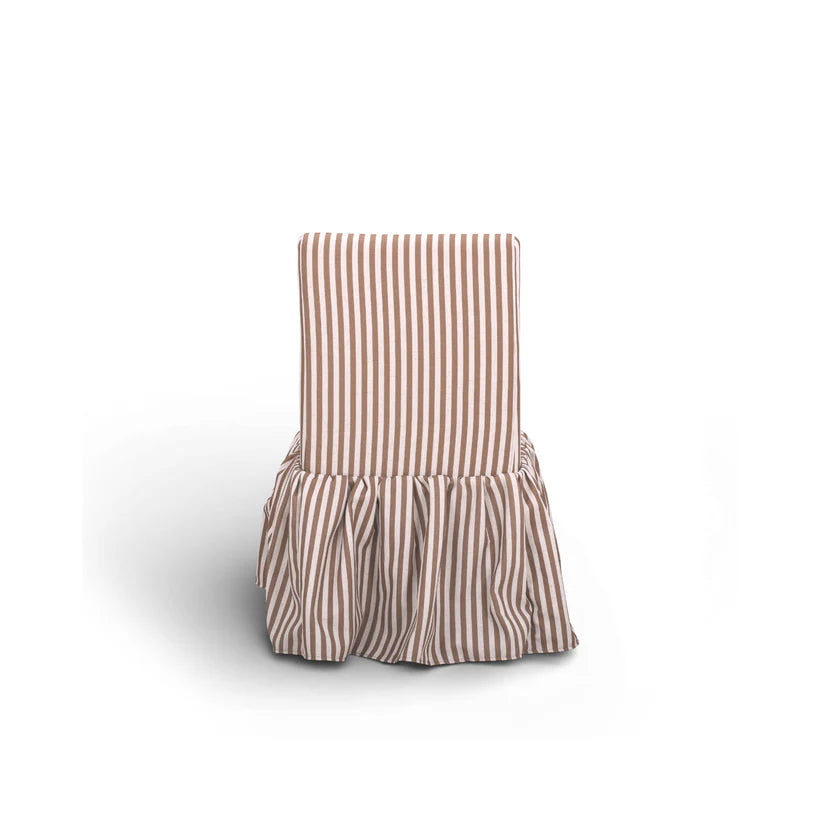 Gertrude Striped Performance Linen Skirted Dining Chair - image 4