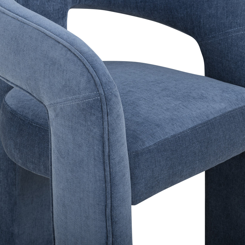 Malone Denim Blue Performance Fabric Dining Chair - image 4