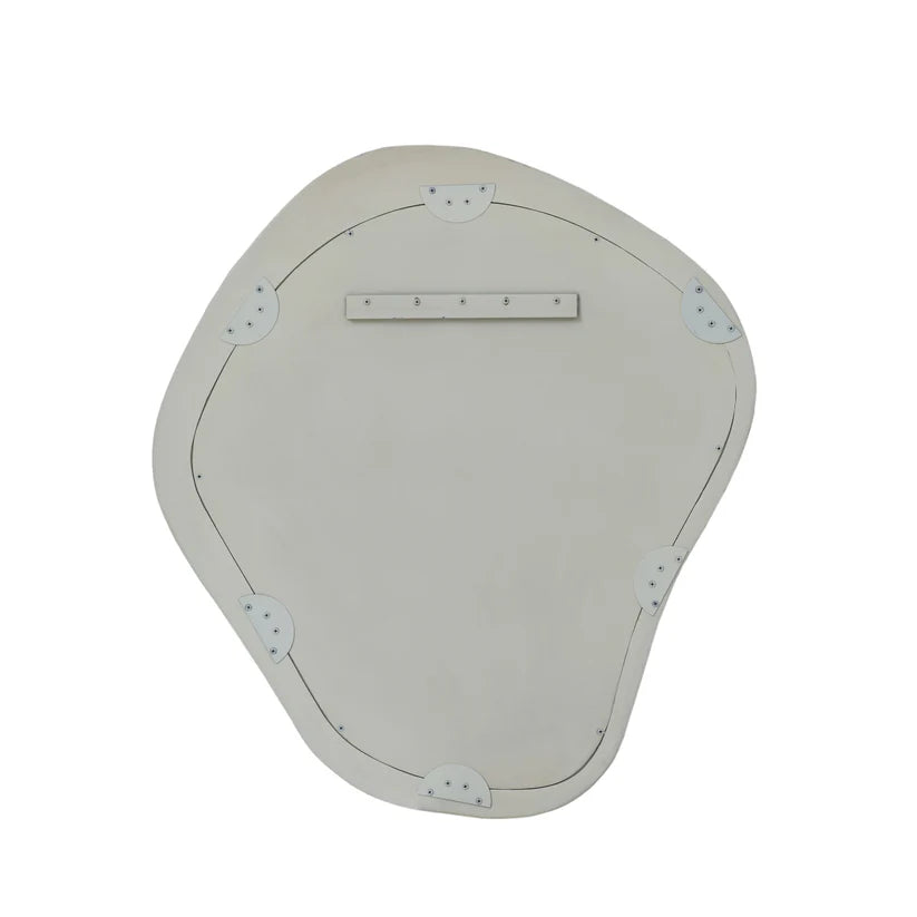 Orpheus Ribbed Faux Stone Wall Mirror - image 2