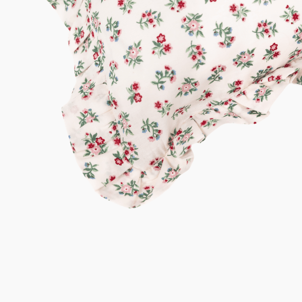 Mildred Floral Cream Ruffled Pillow - image 3