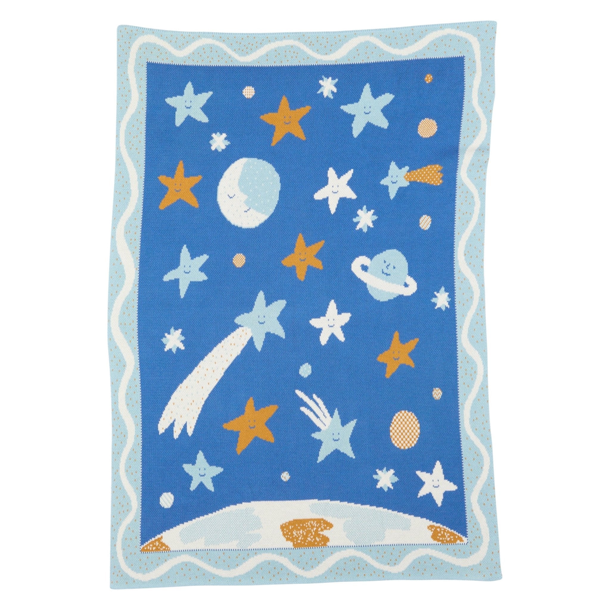 Night Sky Knit Midi Blanket - Personalization Available