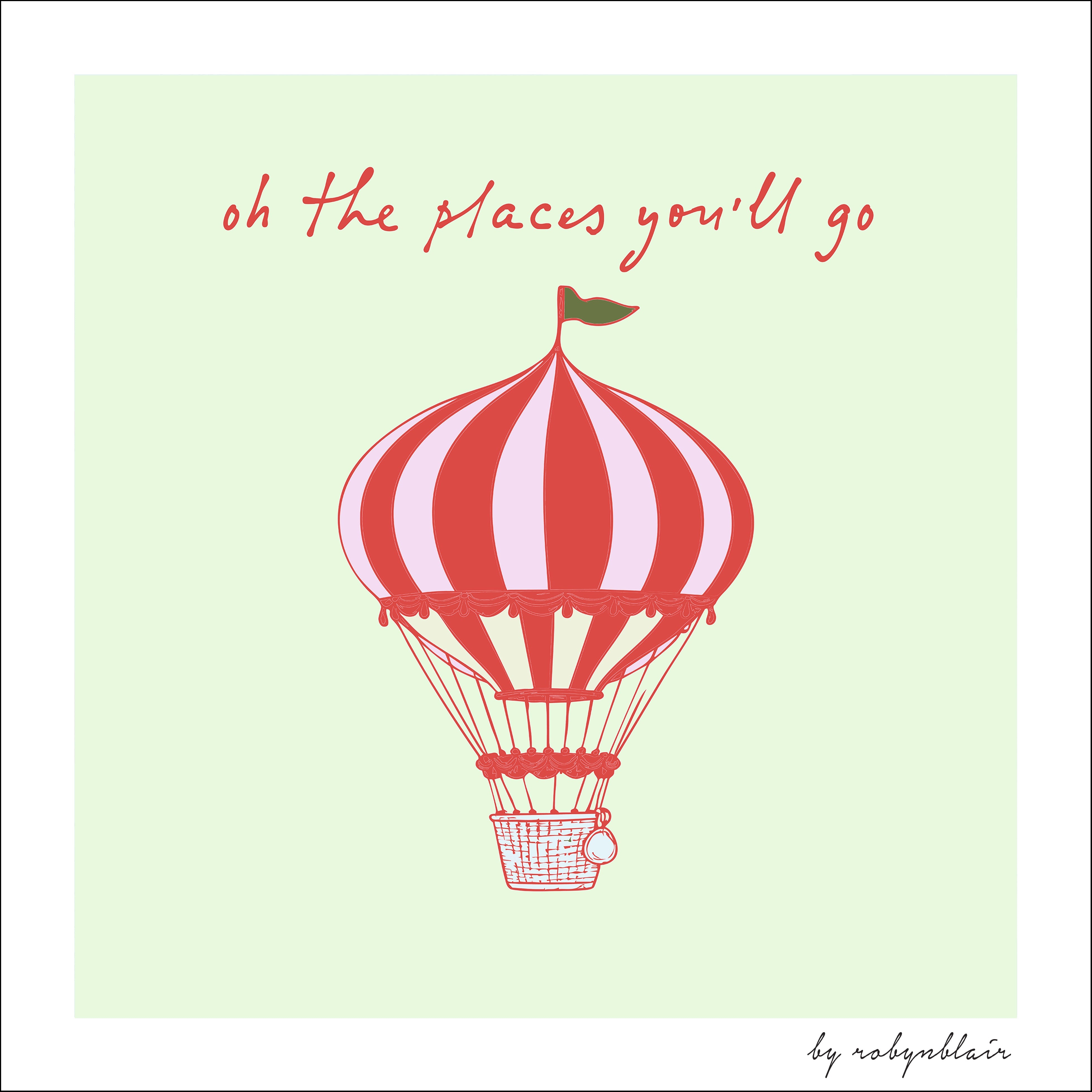 Oh The Places - Mint Fine Art Print - image 1