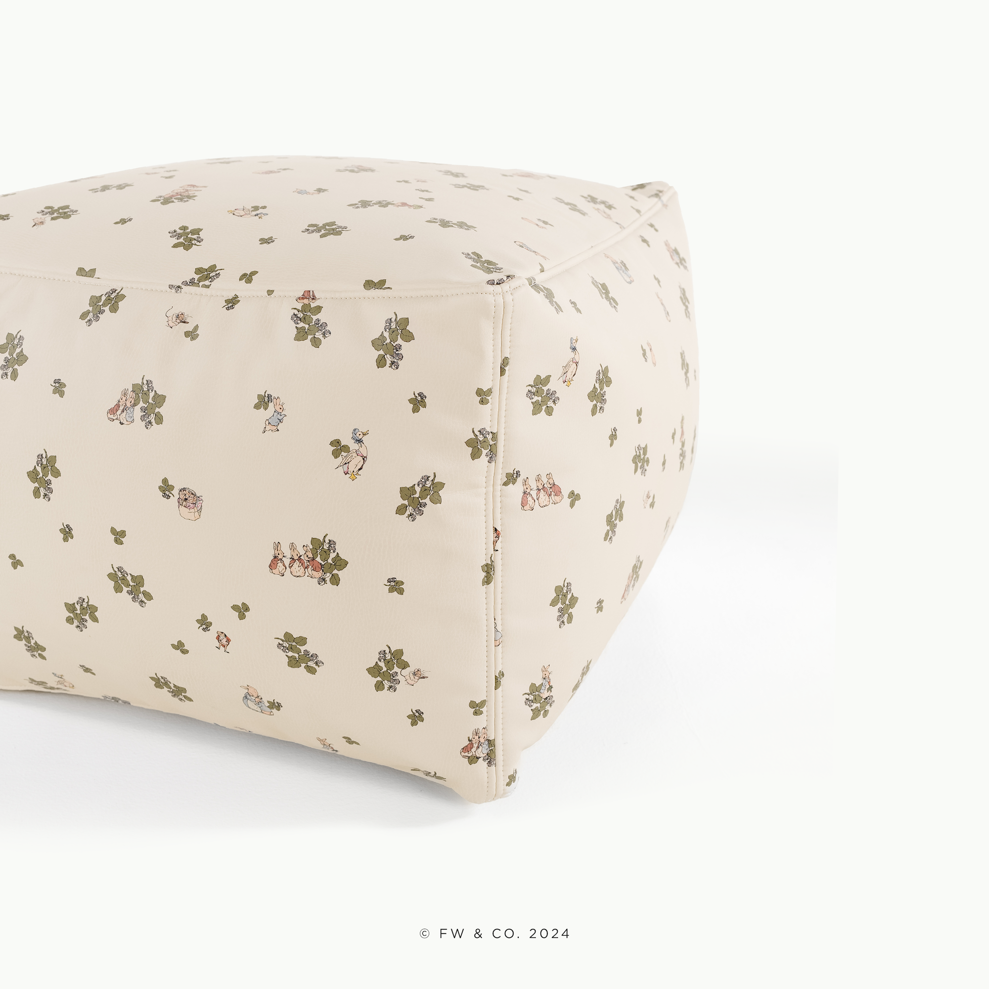 Vegan Leather Pouf - Circle or Square - image 11