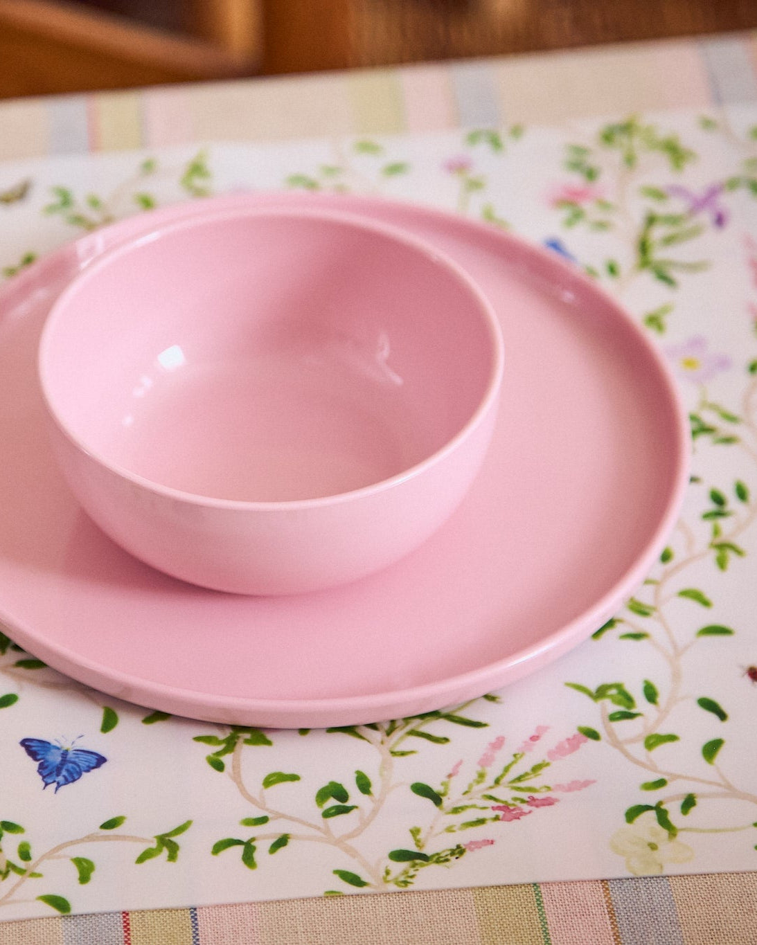 Plate and Bowl Set - Pink - image 4