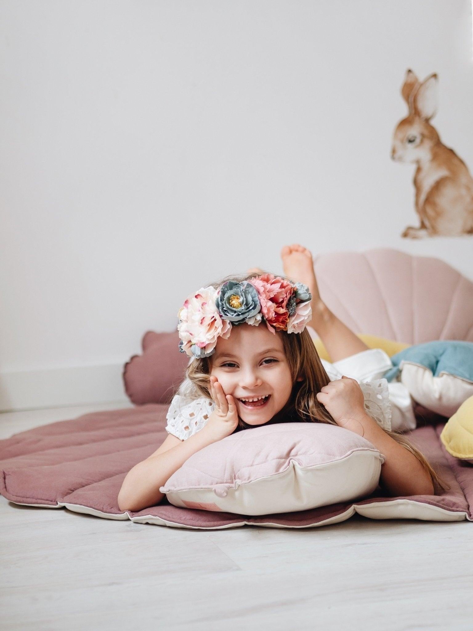 Linen Shell Pillow - Pink - image 4