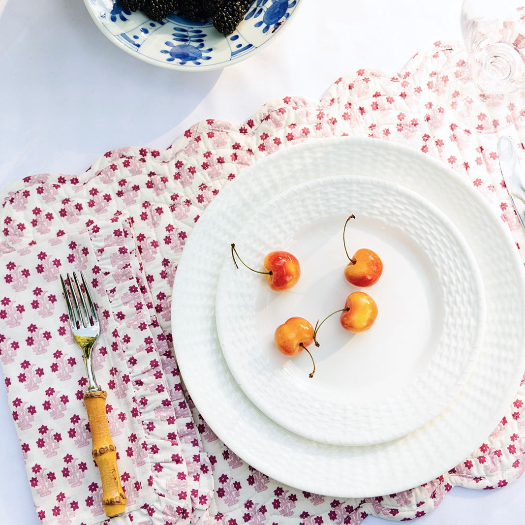 Abigail Scalloped Quilted Placemat - image 3
