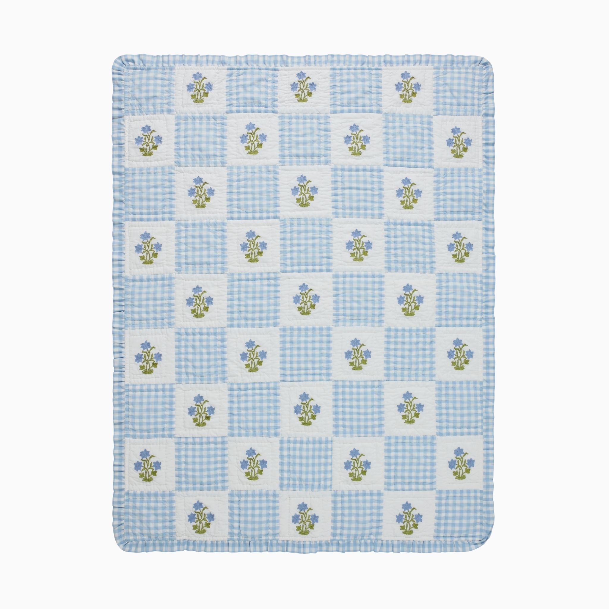 Dorothy Embroidered Quilted Throw Blanket - image 3