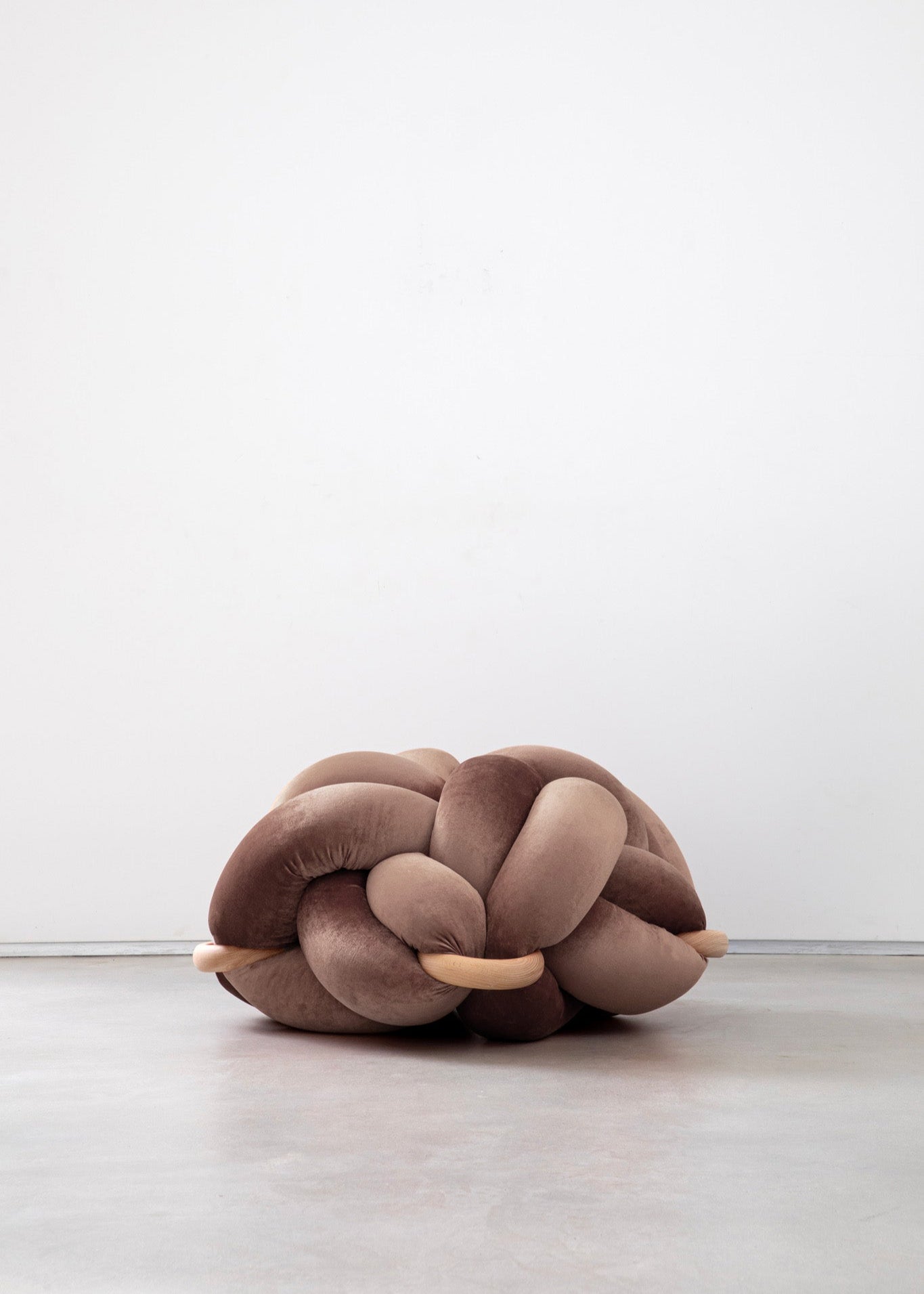 Knot Floor Cushion - Brown - image 1