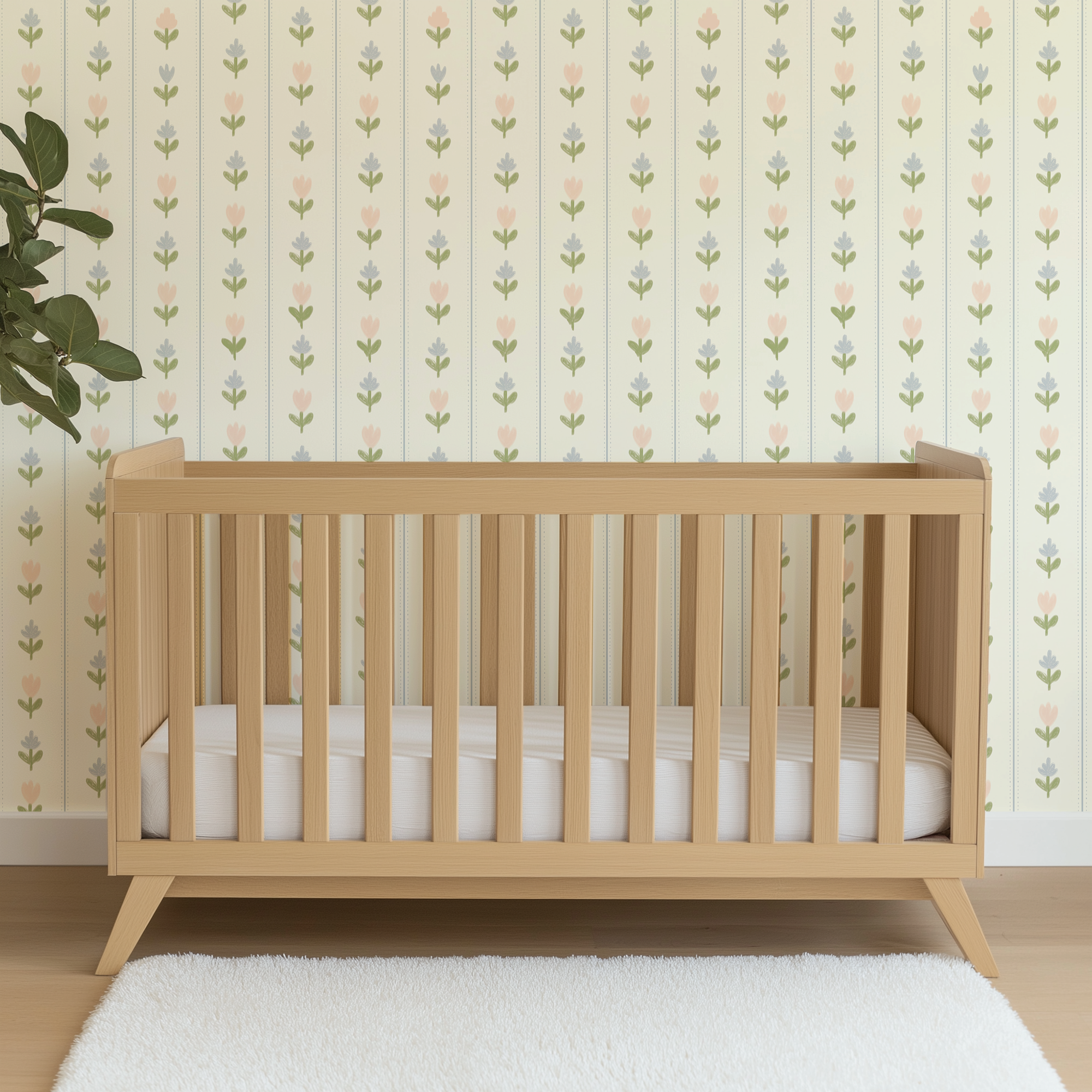 Tulip Lane Peel and Stick Wallpaper - Cream