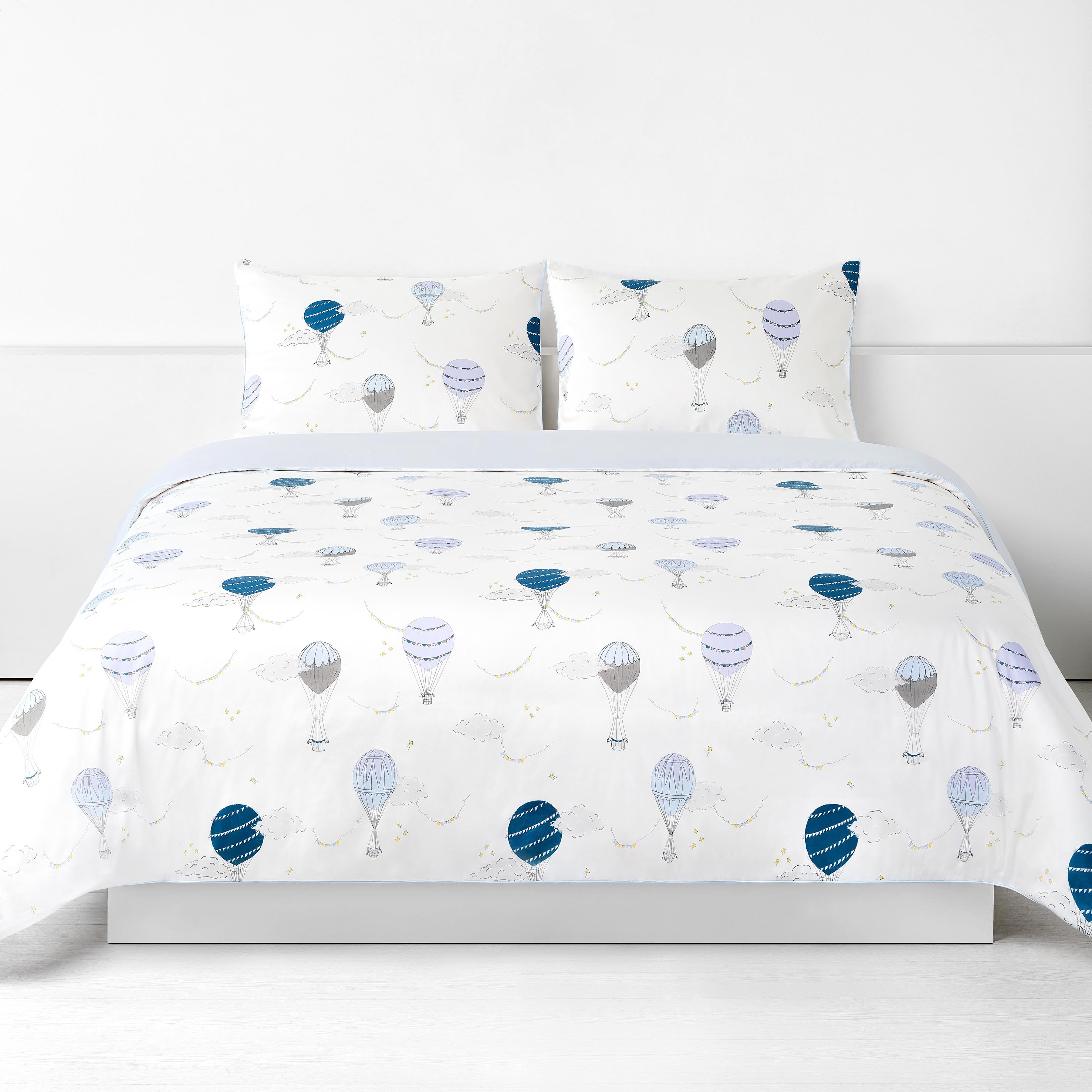 Touch The Sky Full/Queen Duvet Cover - Blue