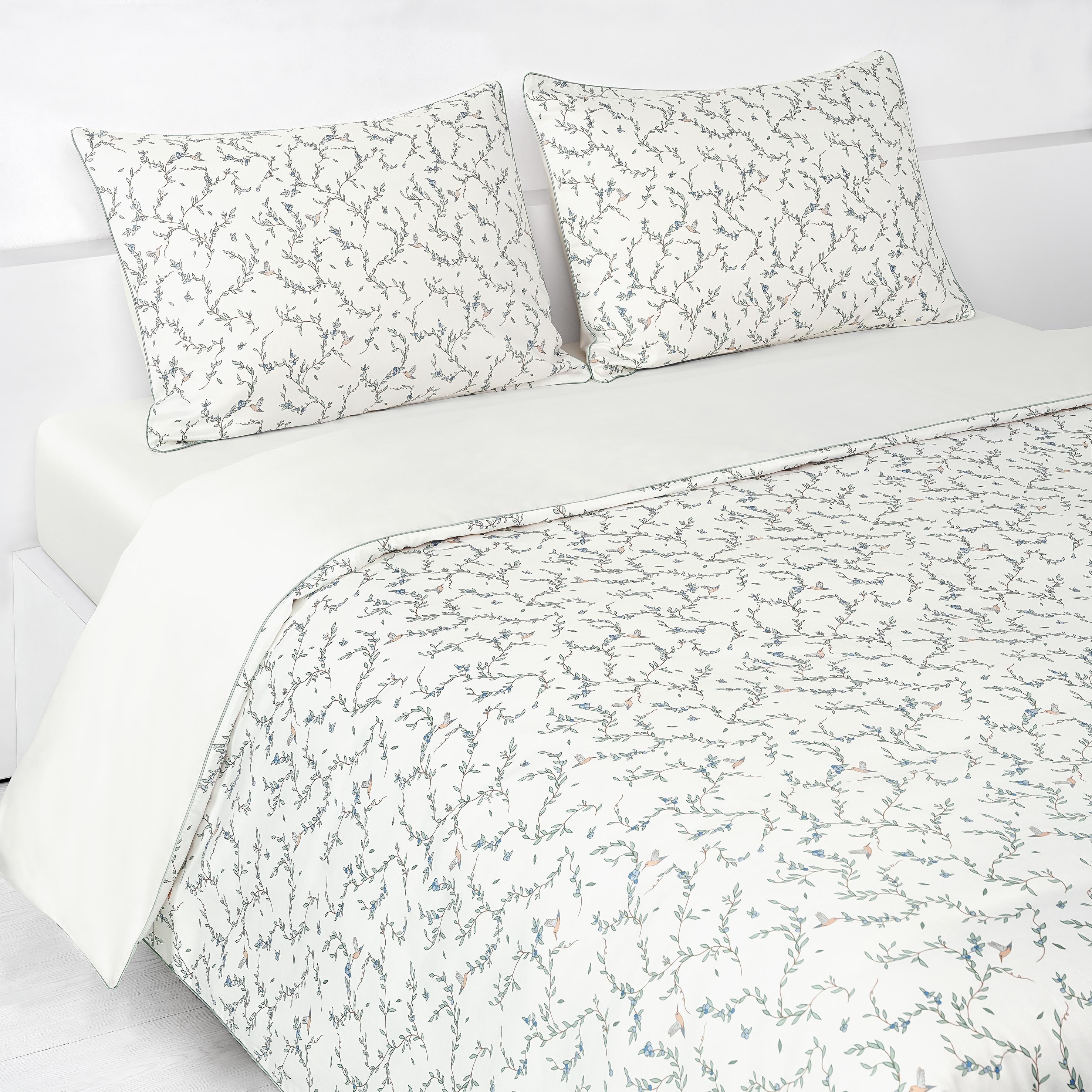 Secret Garden Full/Queen Duvet Cover - Ivory - image 6