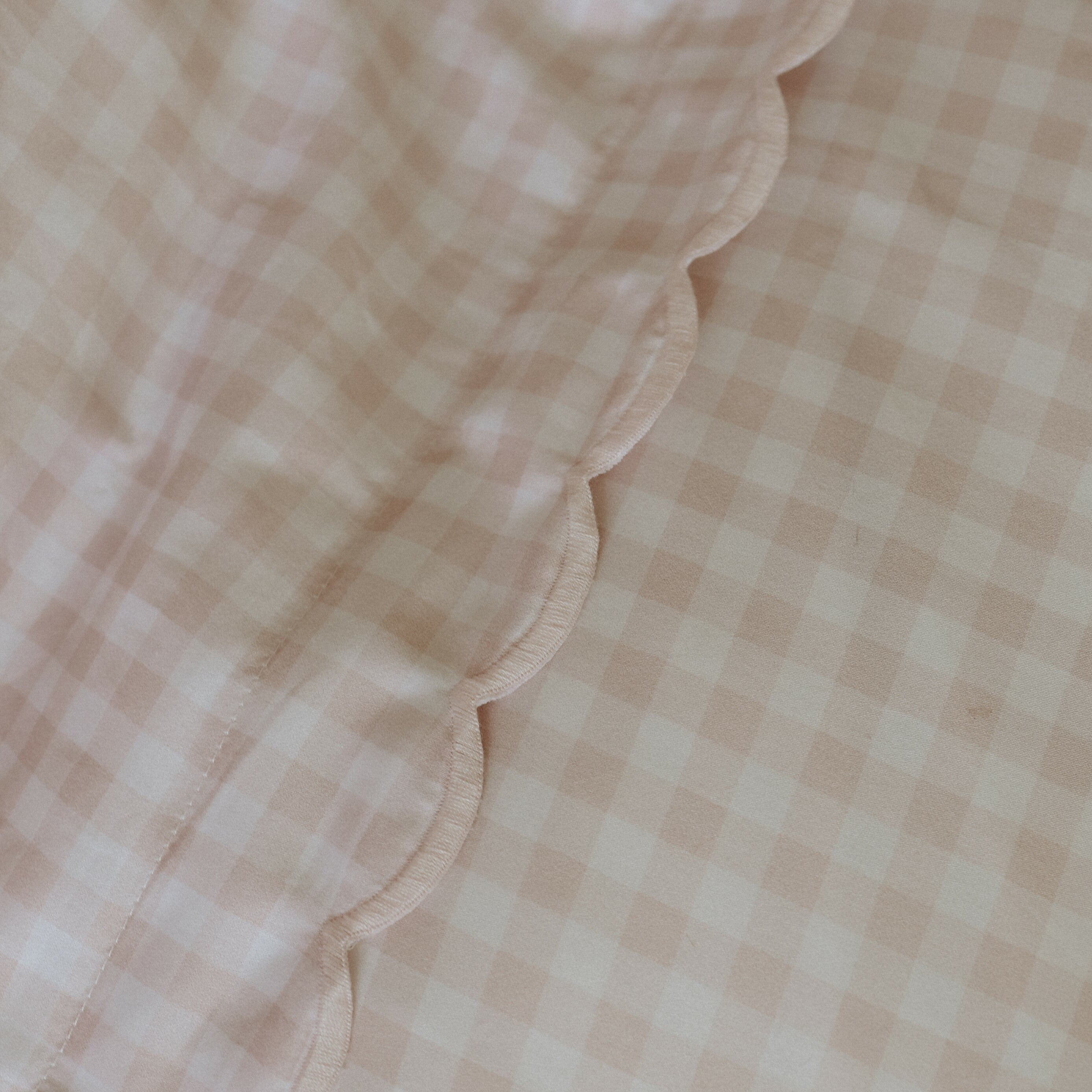 Picnic Gingham Full/Queen Duvet Cover - Pink