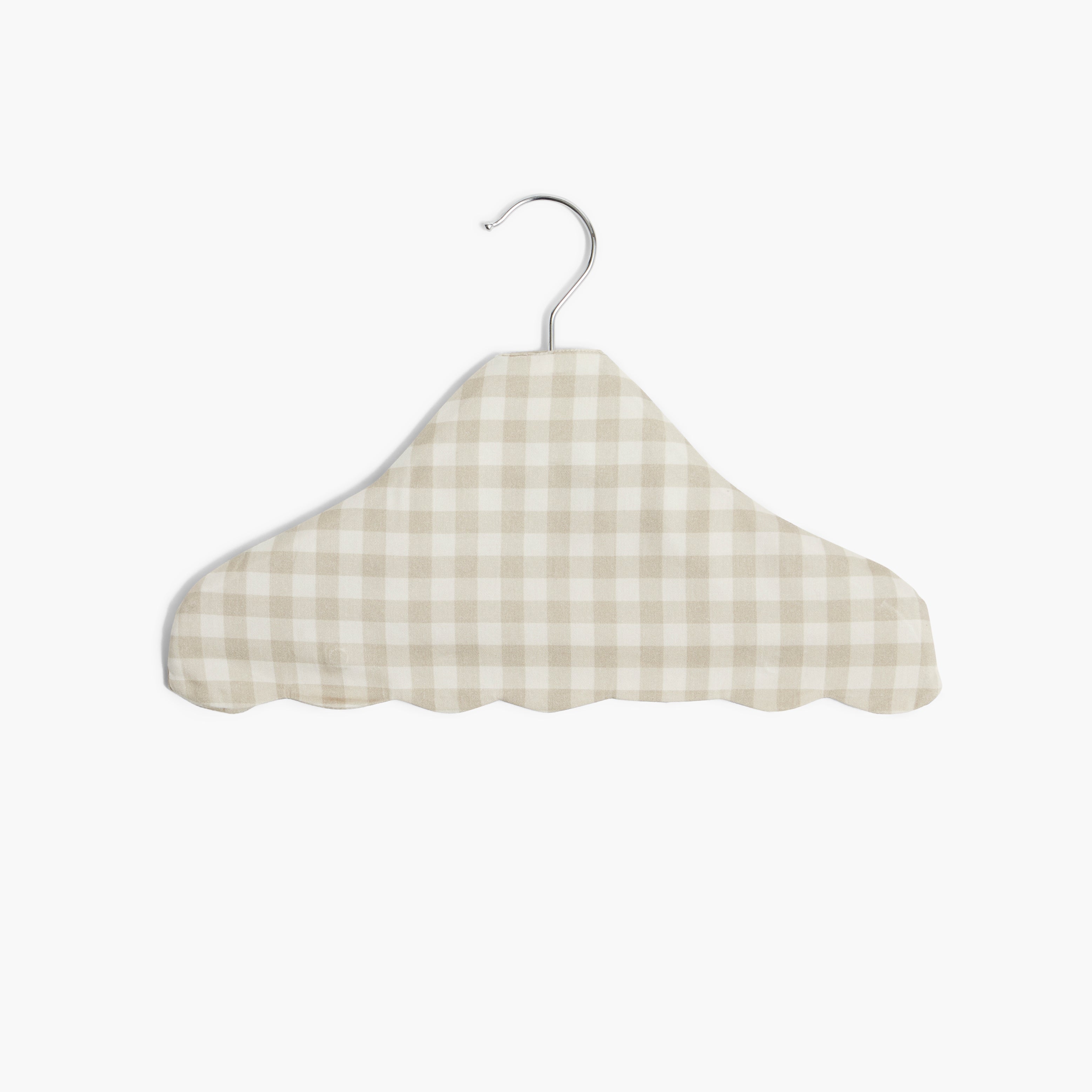 Children's Hanger - Beige Gingham