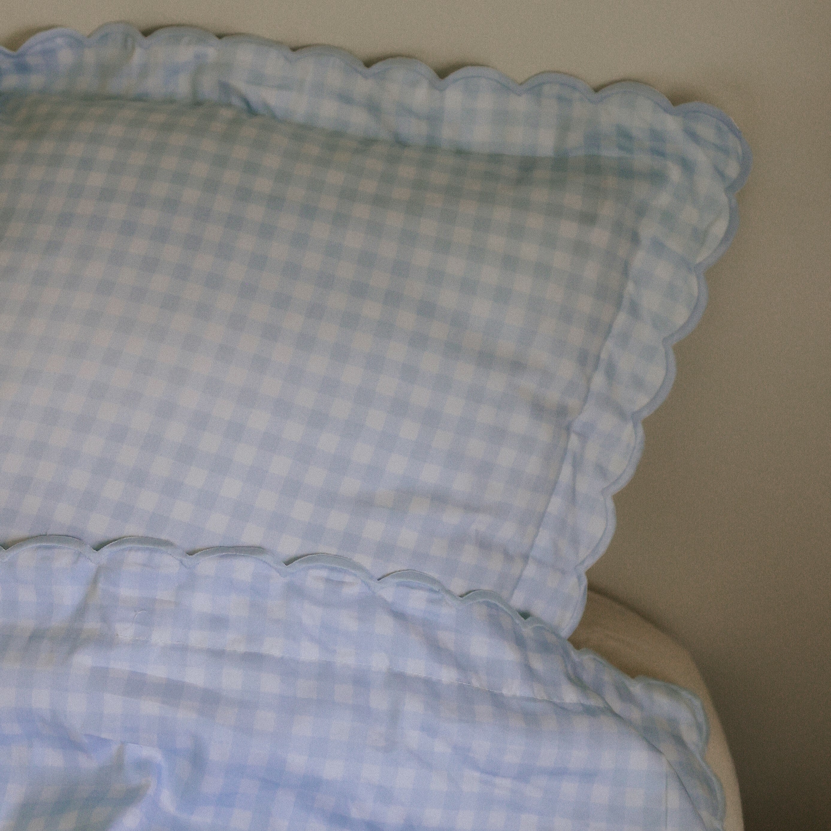 Picnic Gingham Full/Queen Duvet Cover - Blue - image 4