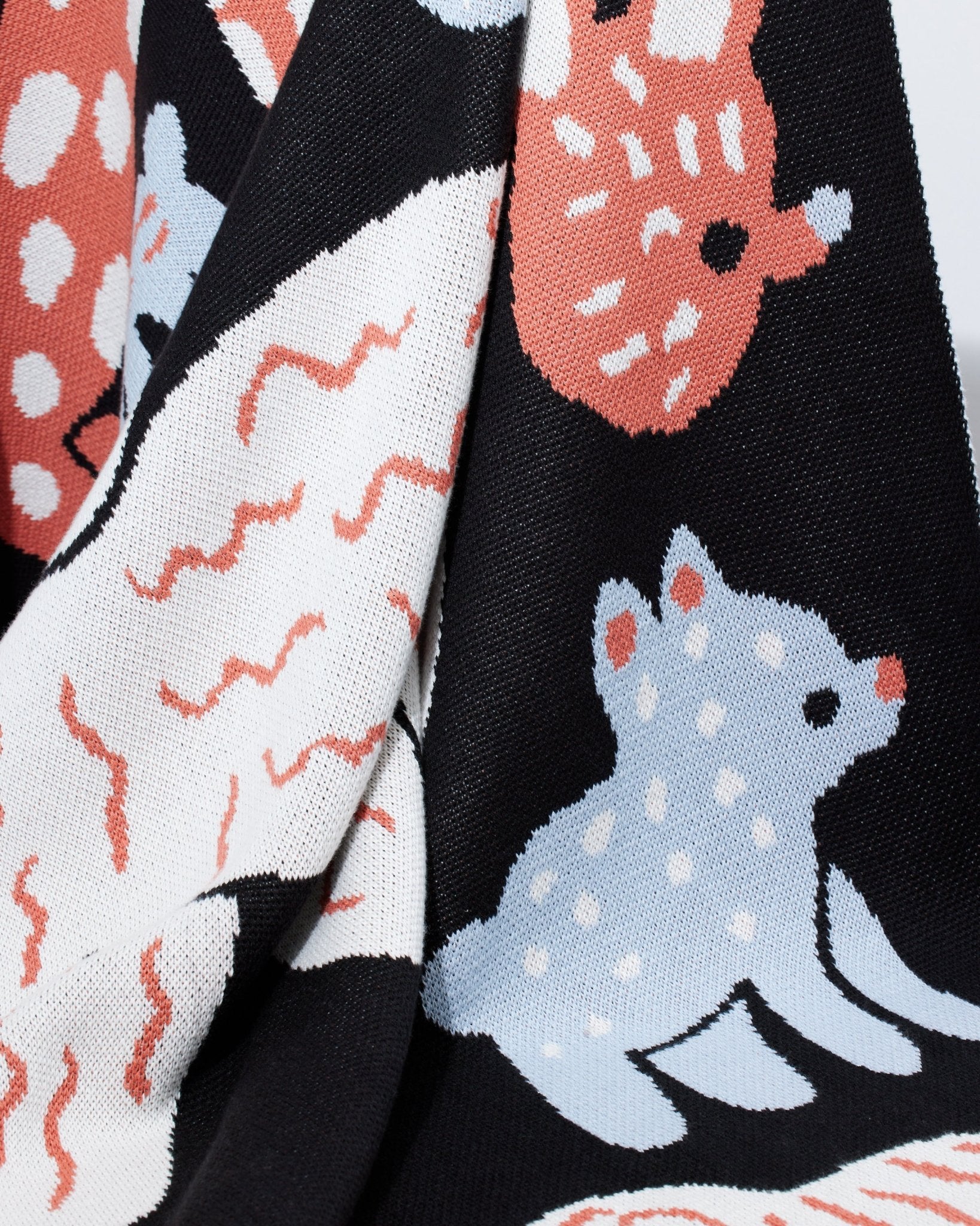 Bow Wow Knit Midi Blanket - image 7
