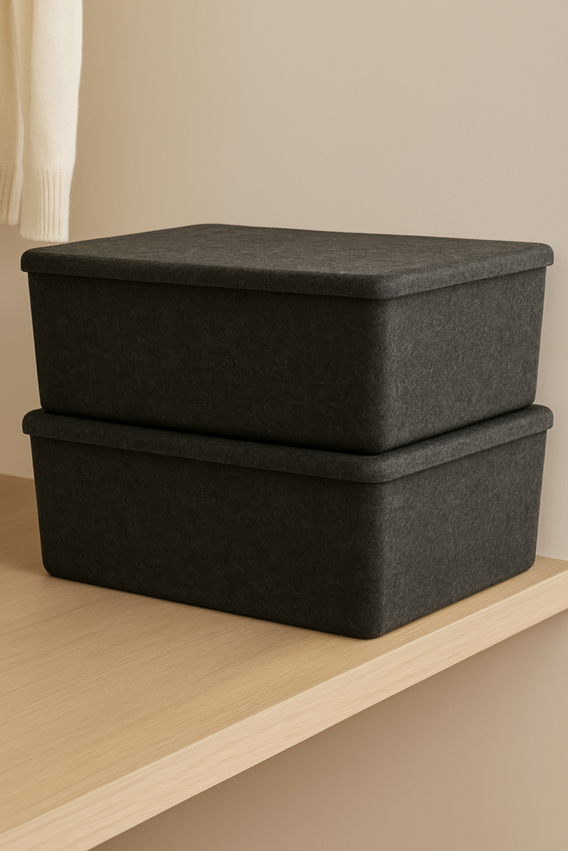 The Sculpted Bin - XL with Lid | Set of 3 - image 5