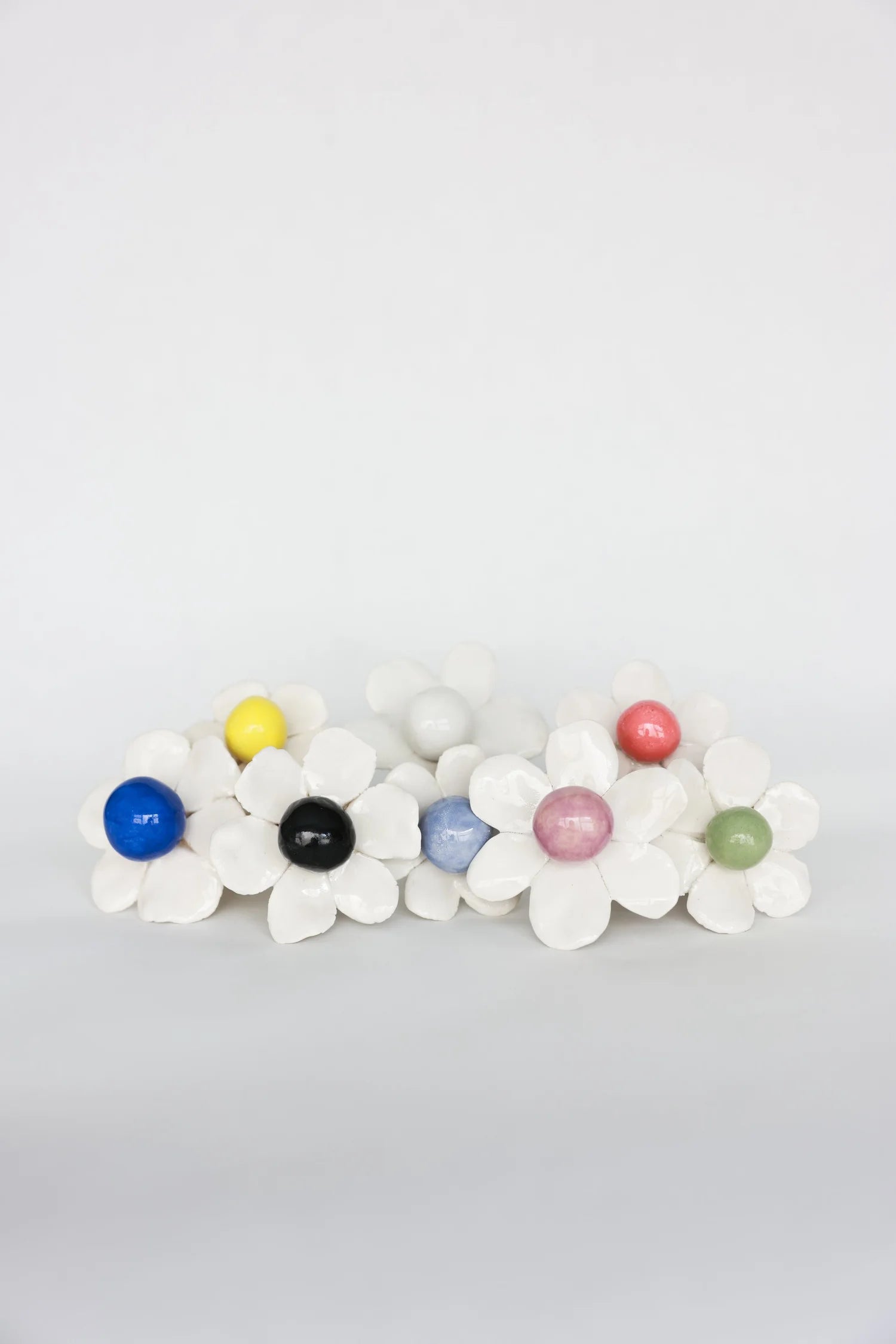 Ceramic Daisy Wall Art - Set of 12 - image 2