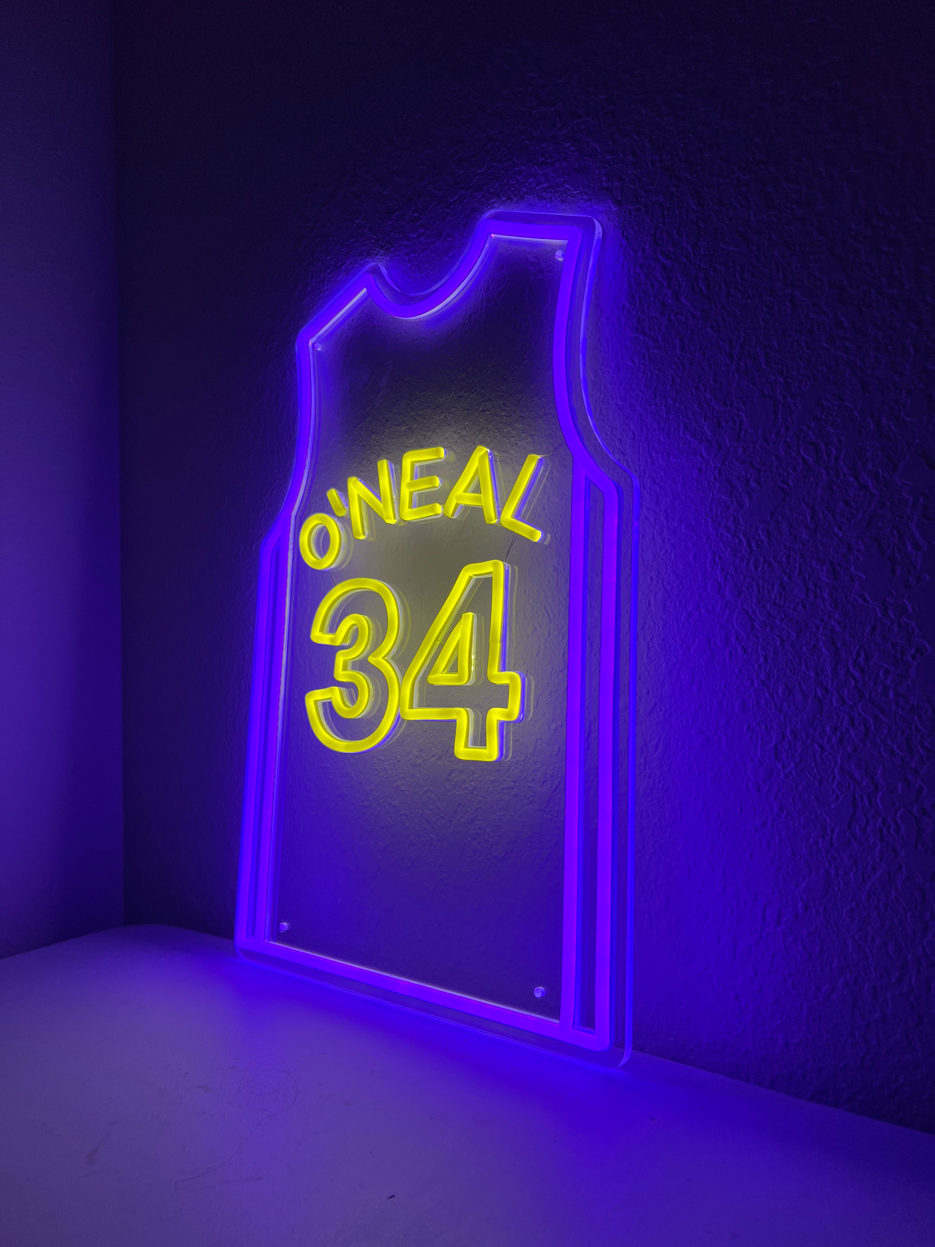 LED Jersey Sign - O'Neal #34